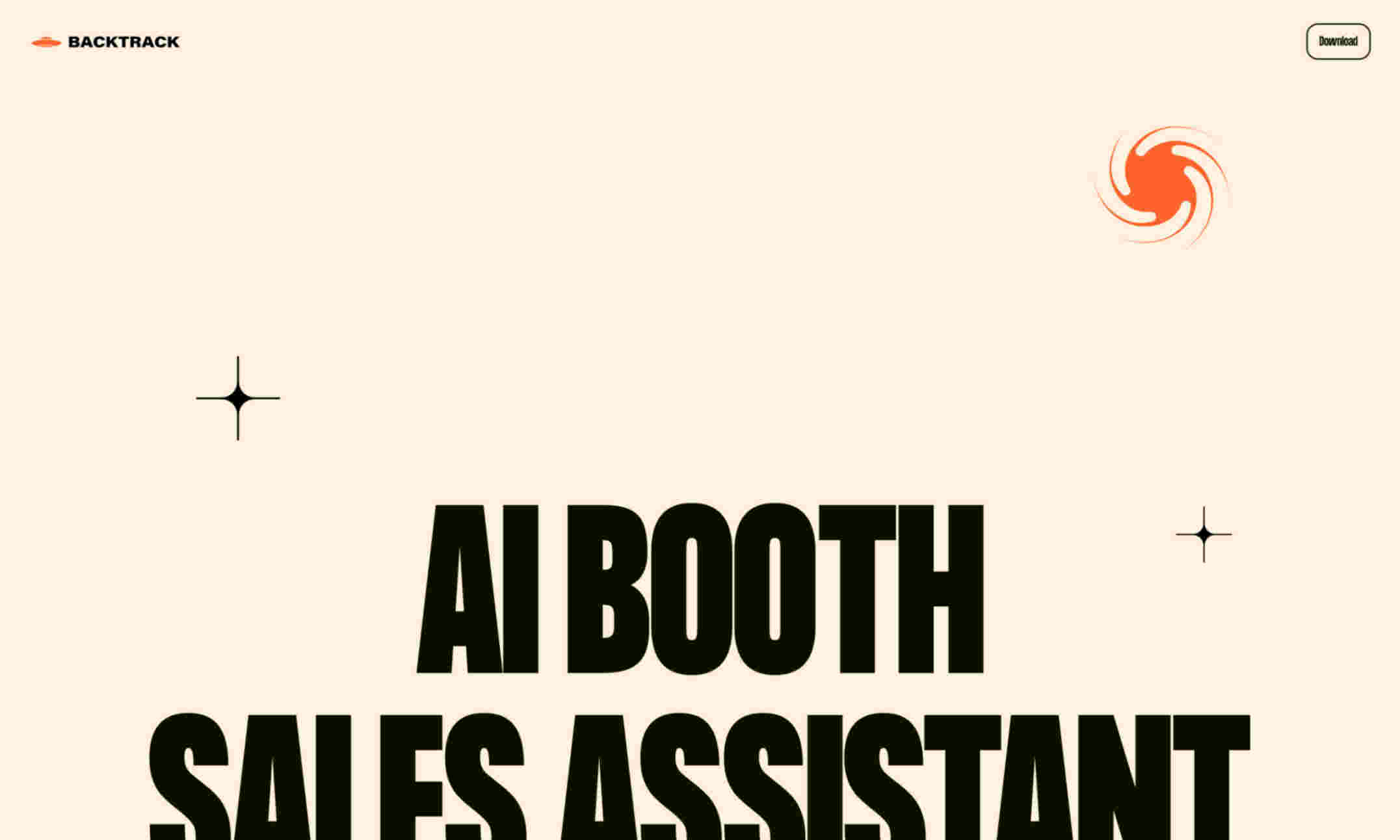 AI Booth Sales Assistant Homepage