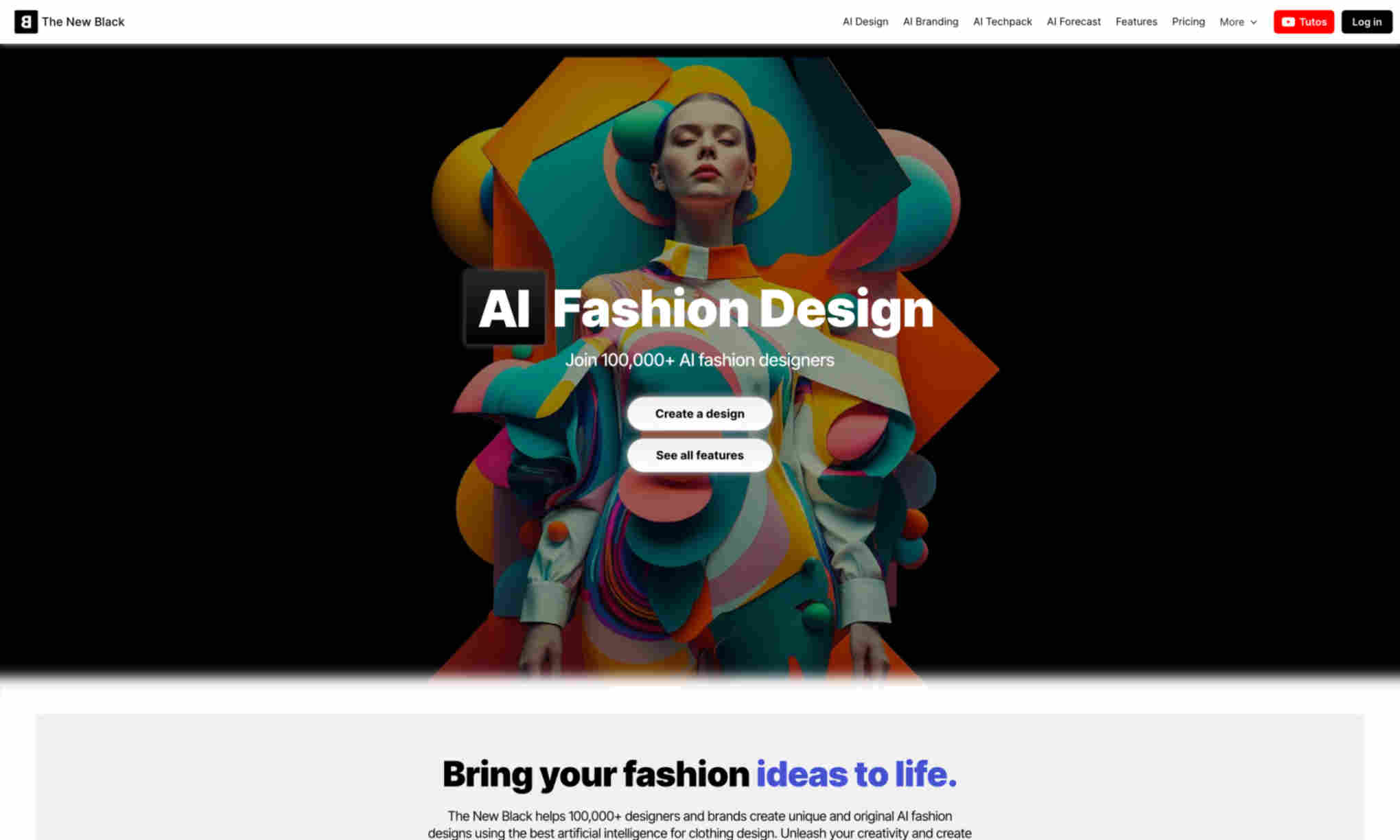 AI Fashion Design Homepage