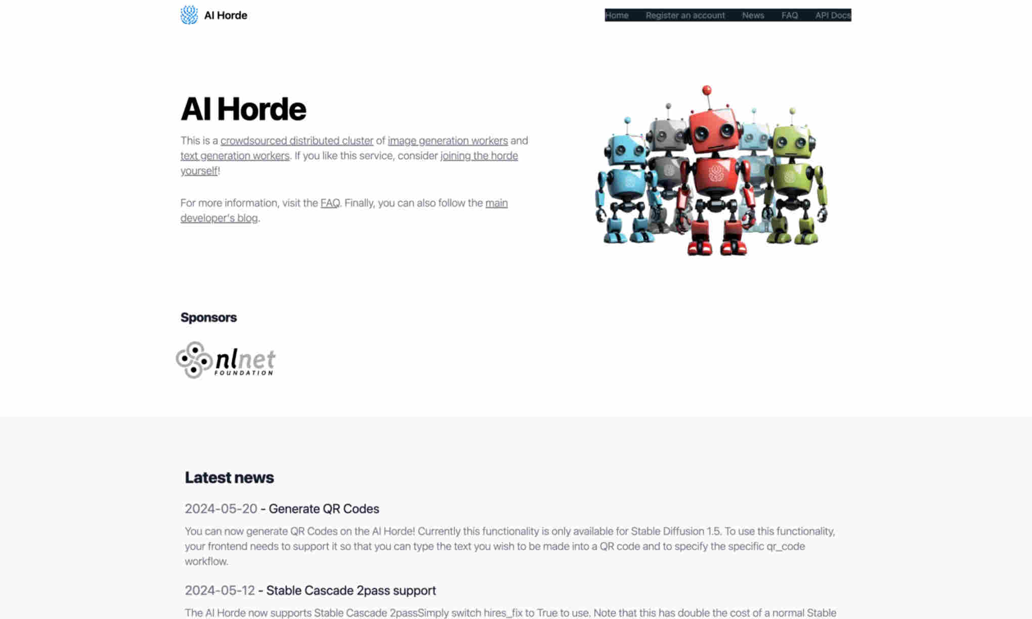 AI Horde Homepage