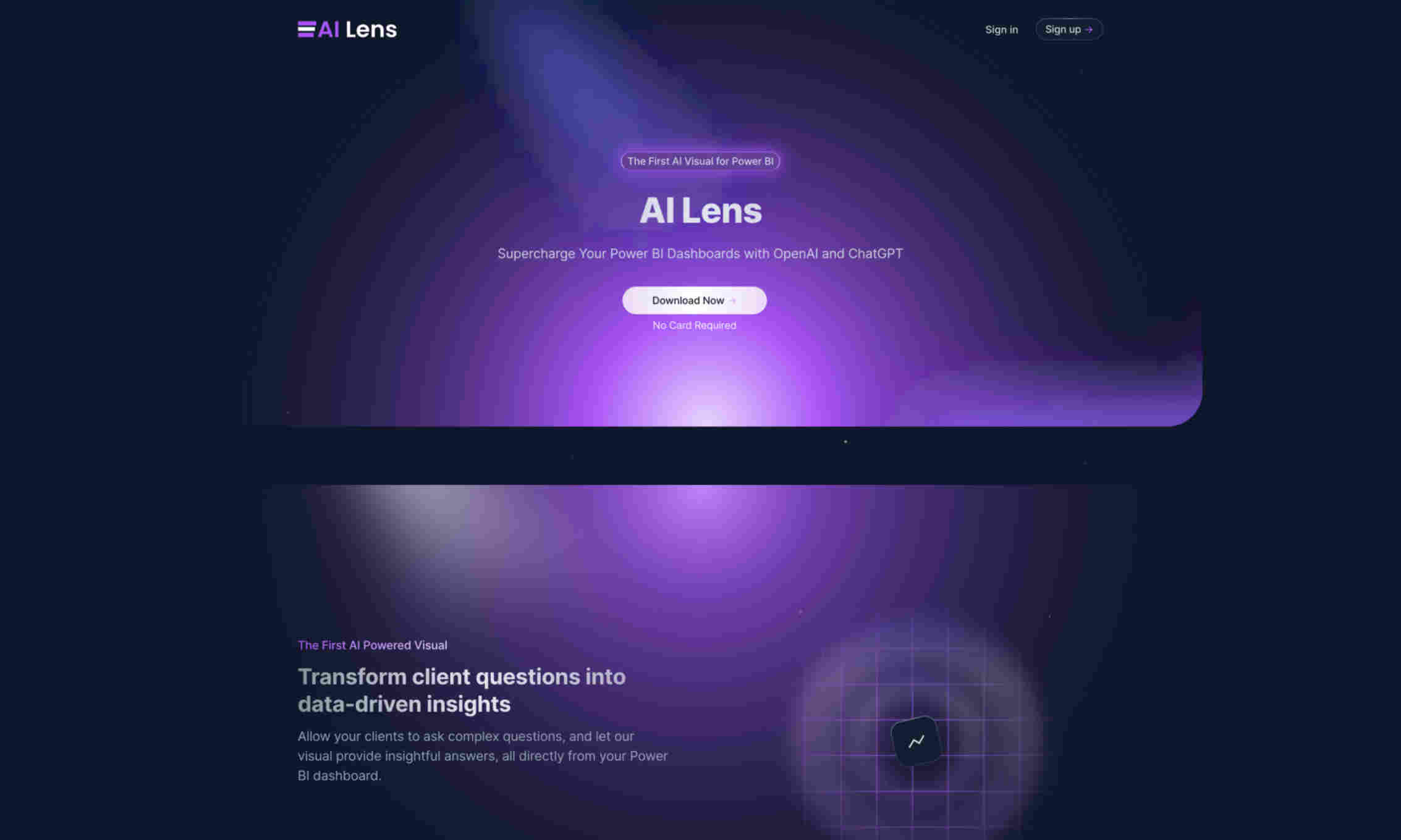 AI Lens Homepage