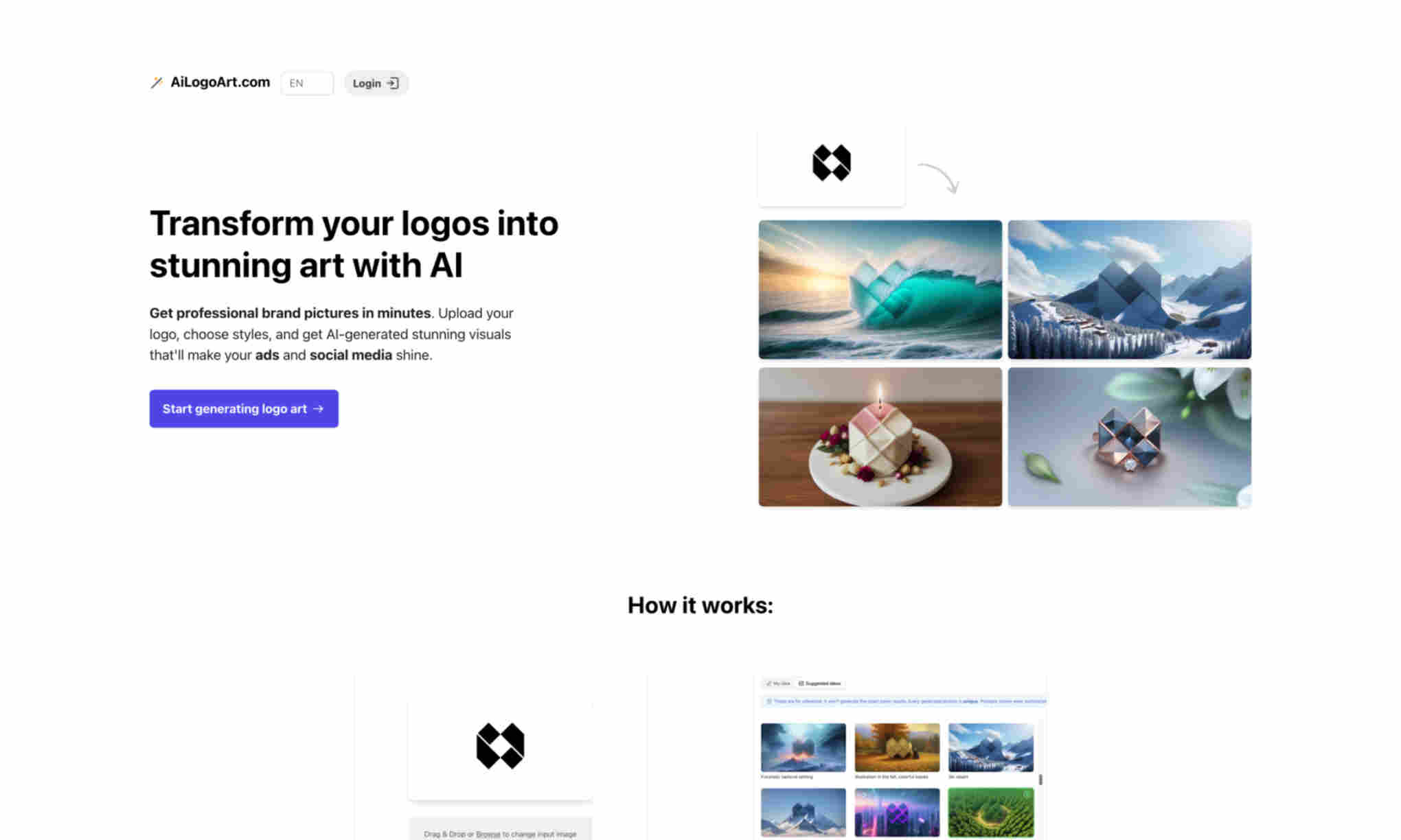 AI Logo Art Homepage