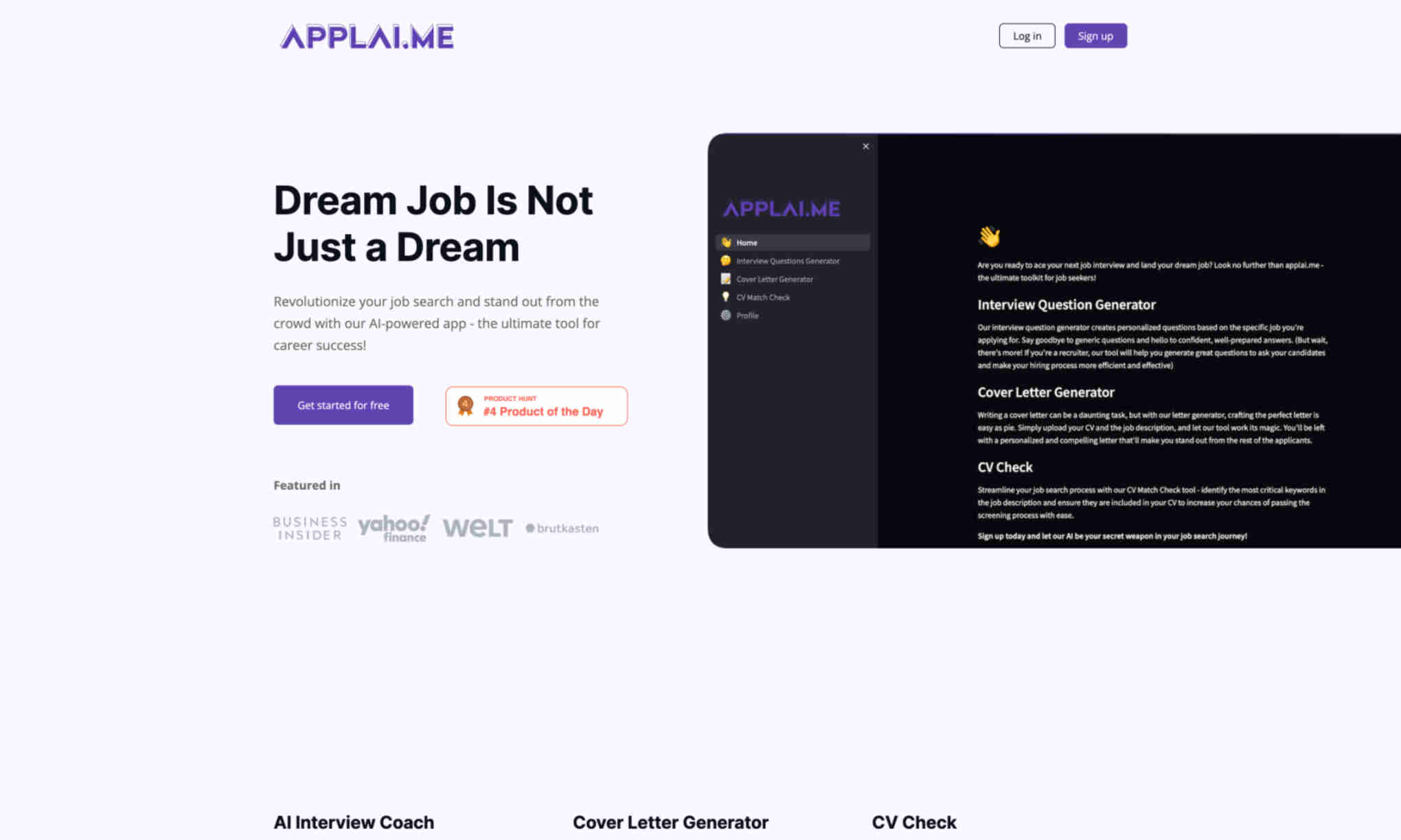 APPLAI.ME Homepage