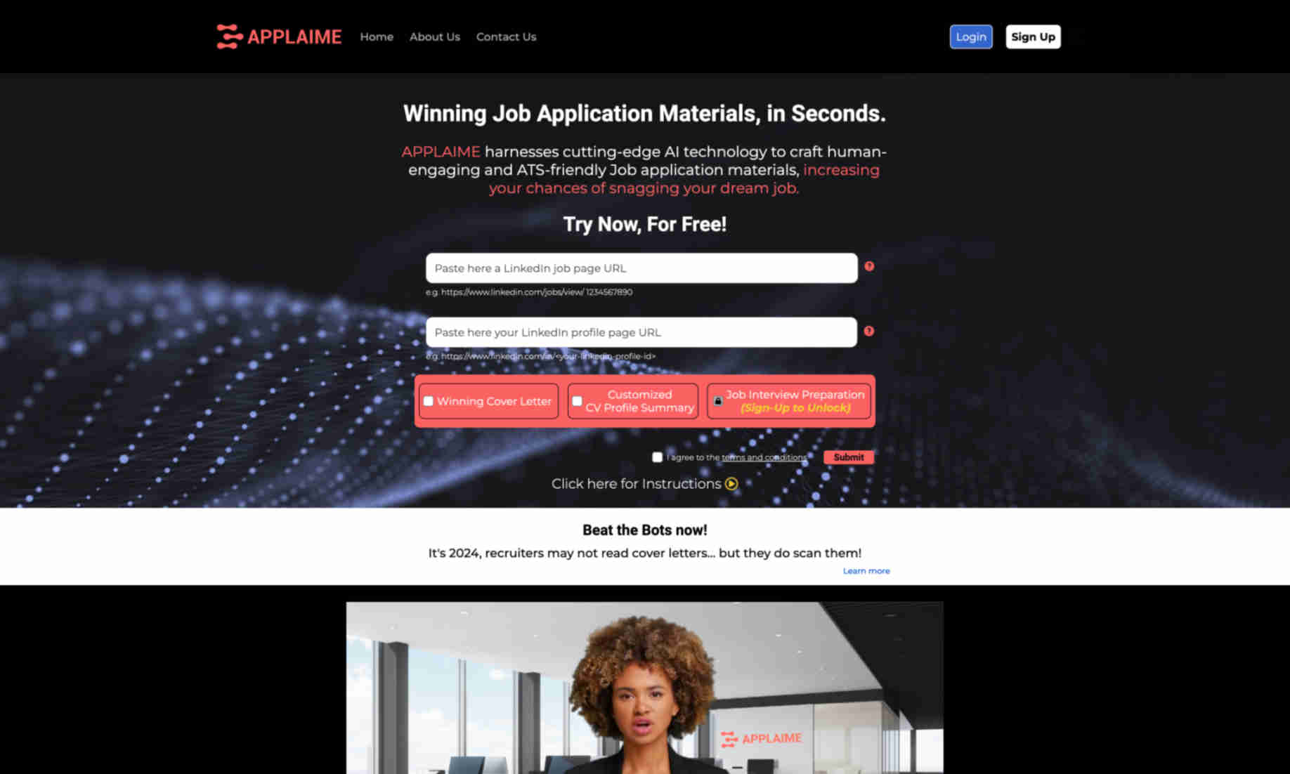 APPLAIME Homepage