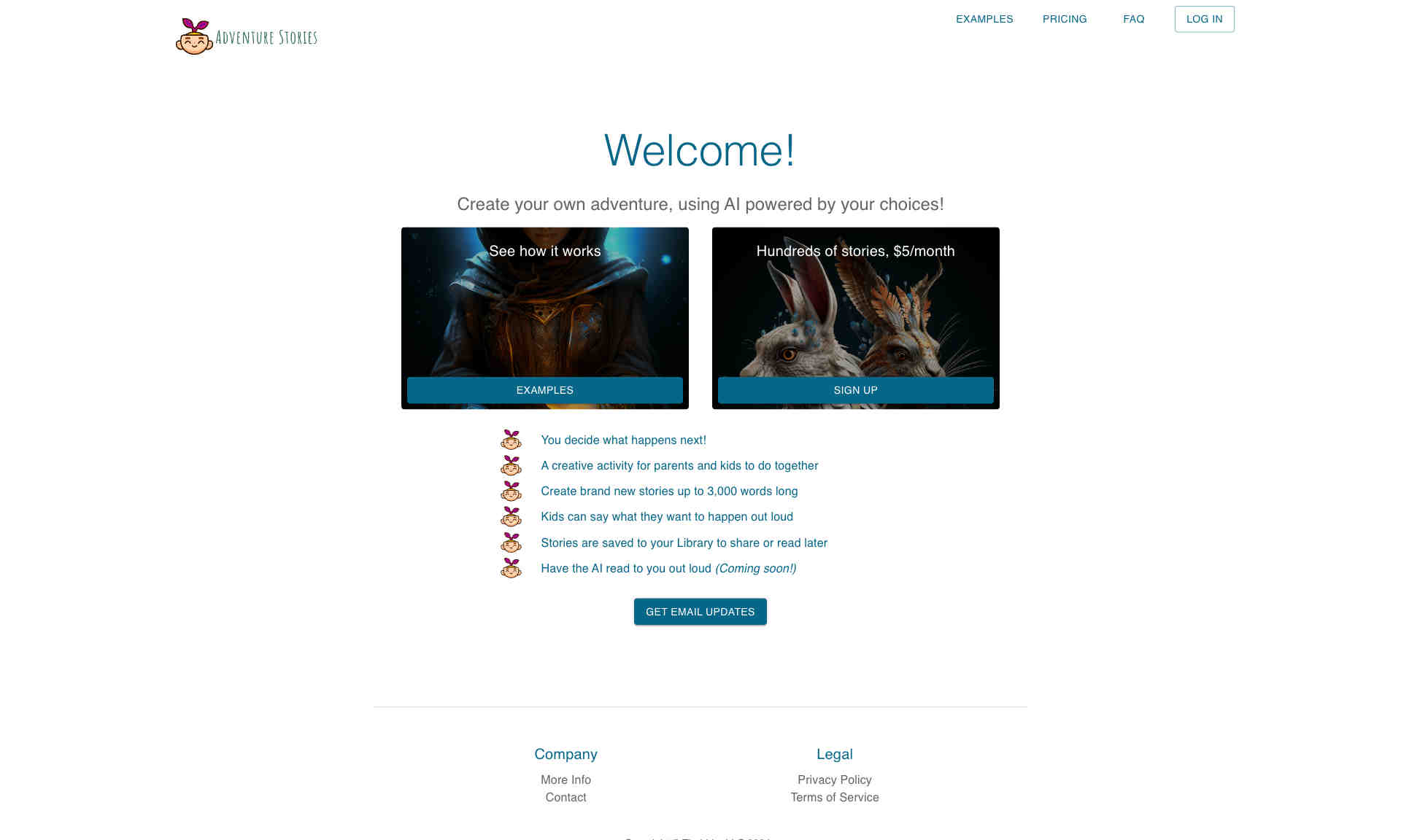 Adventure Stories Homepage