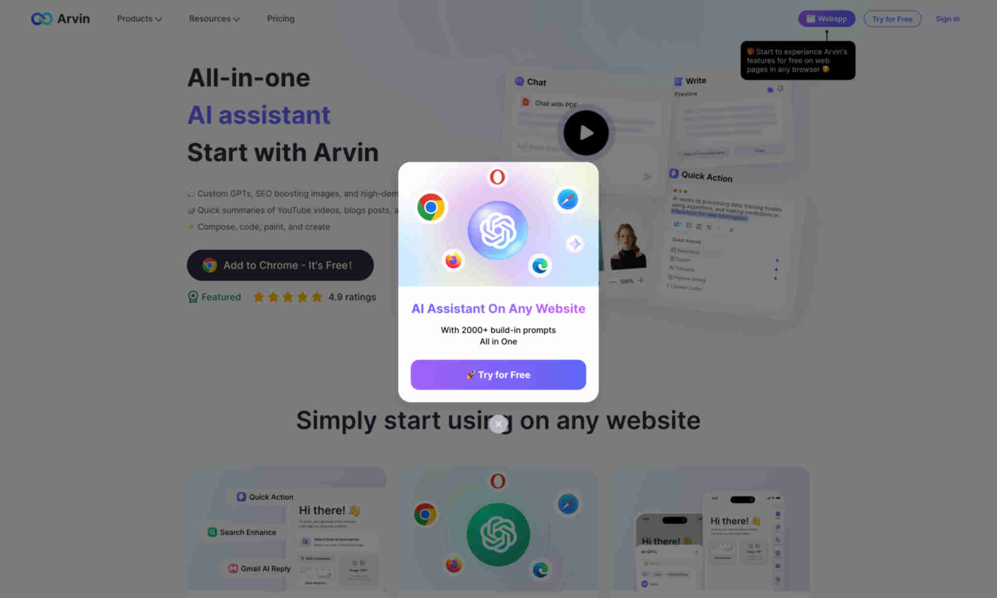 Arvin Homepage