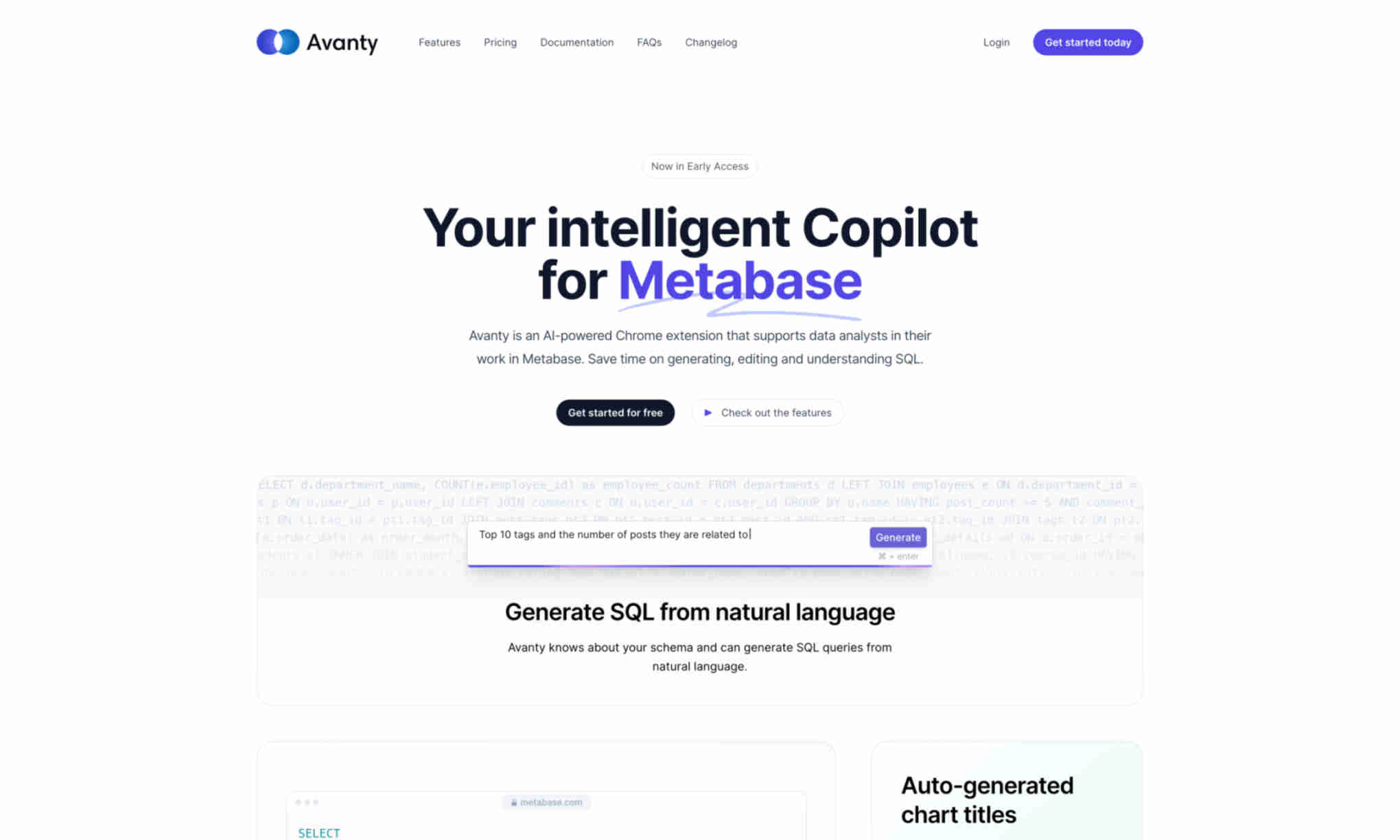 Avanty Homepage