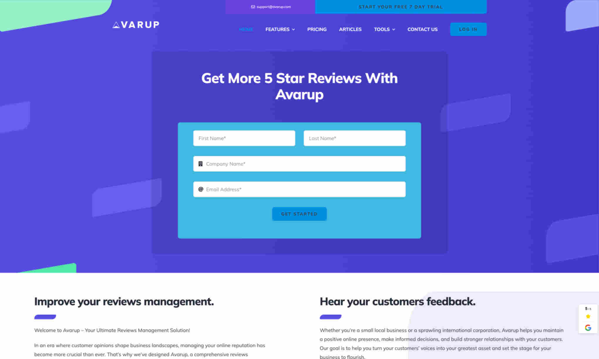 Avarup Homepage