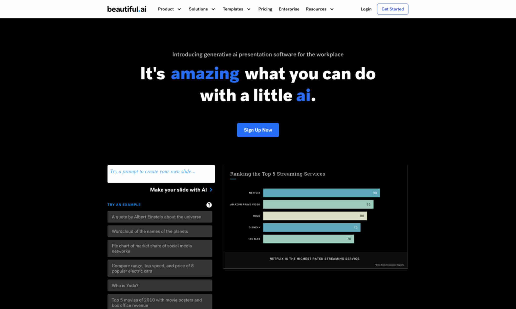 Beautiful.ai Homepage