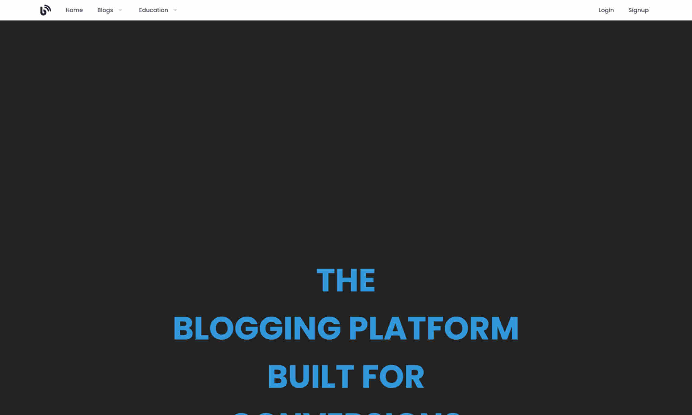 Blogging AI Homepage