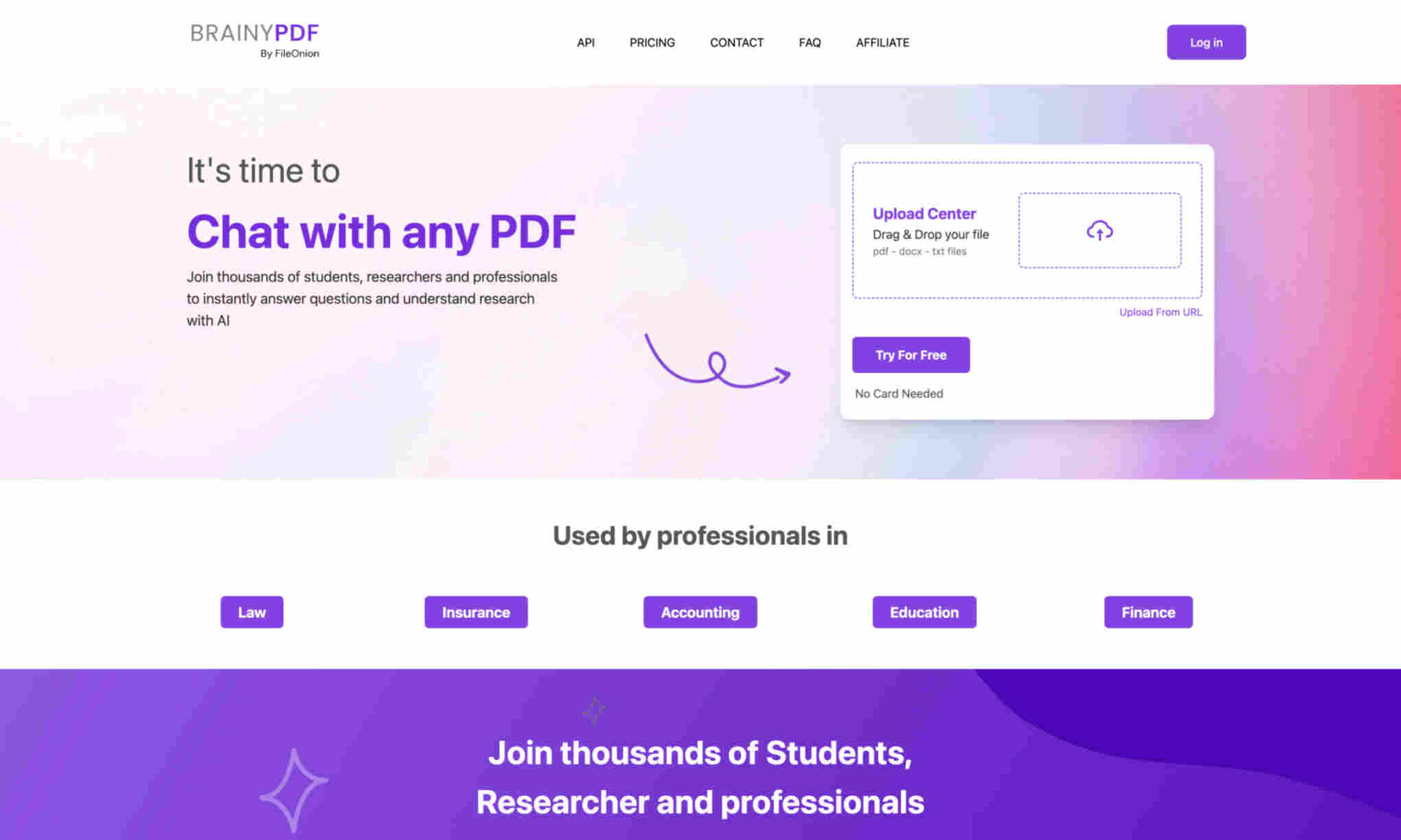 BrainyPDF Homepage