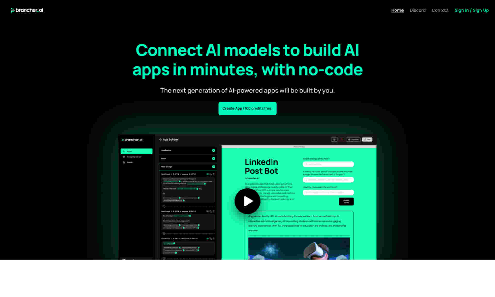 Brancher.ai Homepage