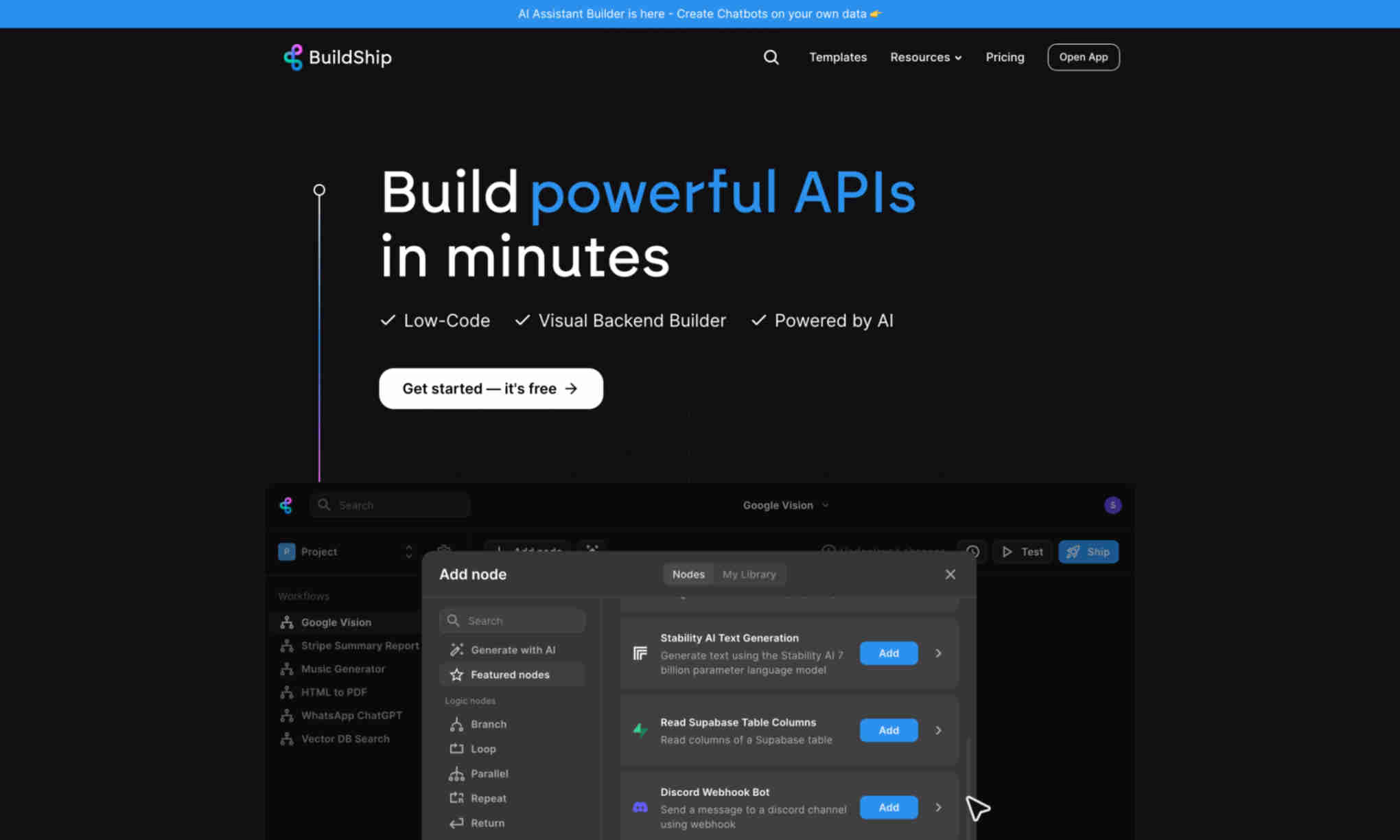 BuildShip Homepage