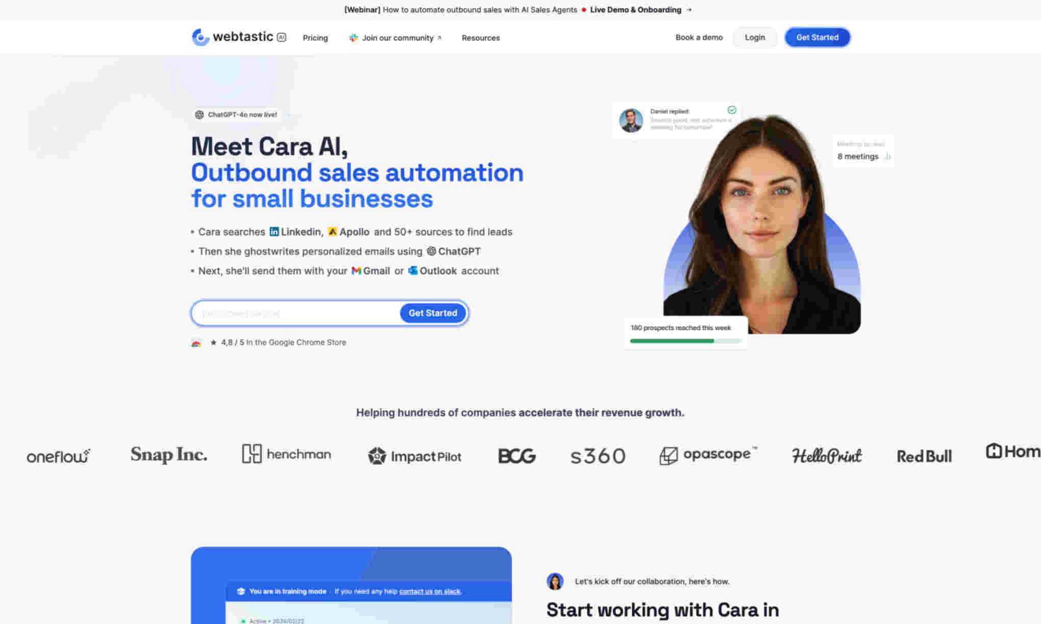 Cara AI Homepage