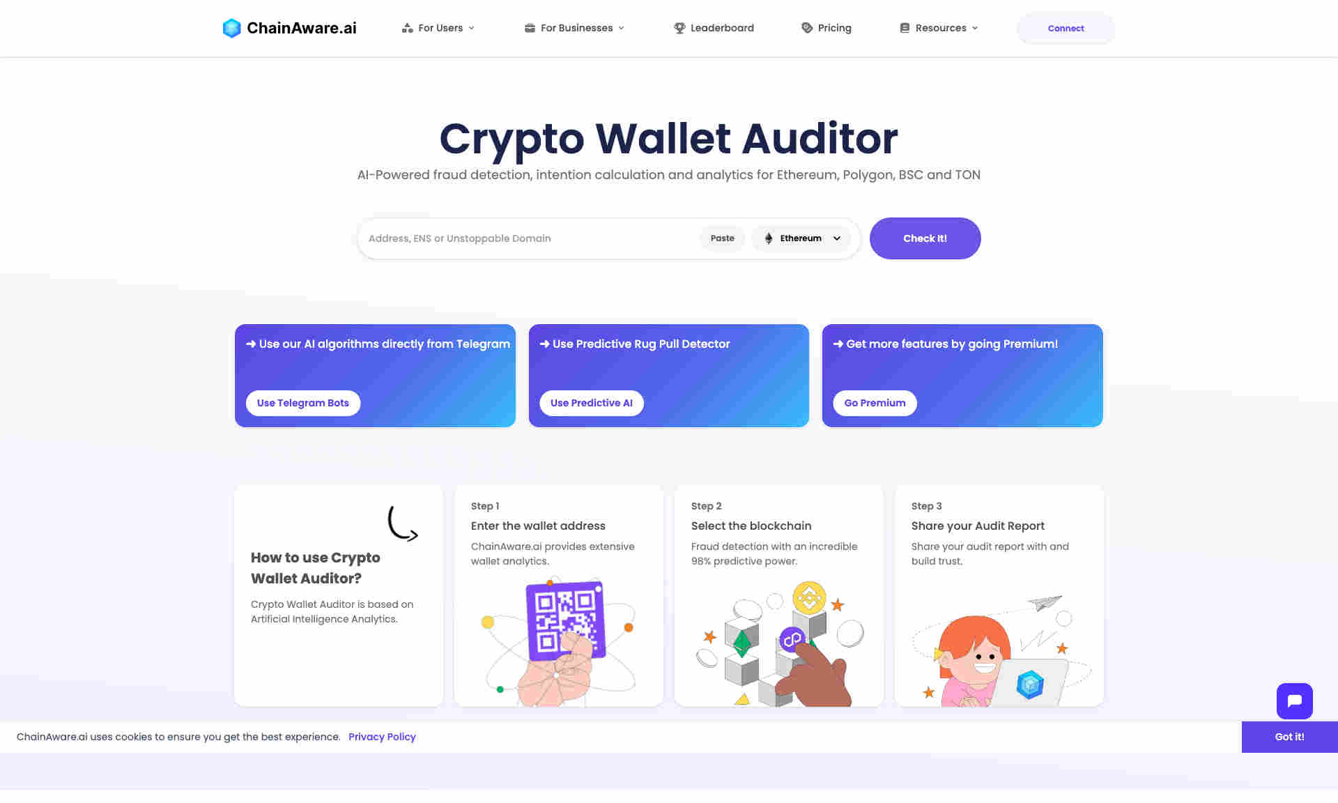 ChainAware.ai Homepage