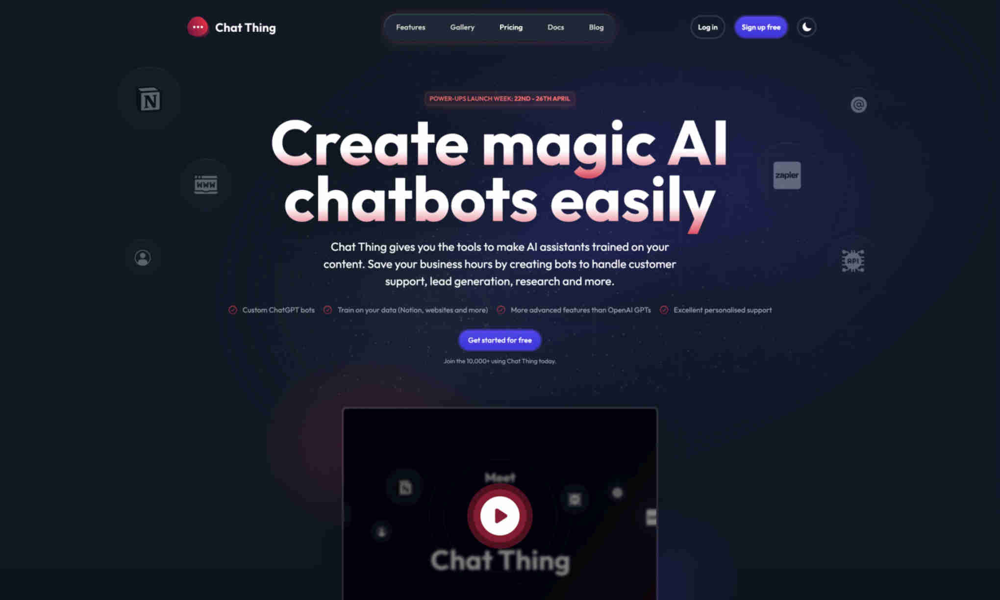 Chat Thing Homepage