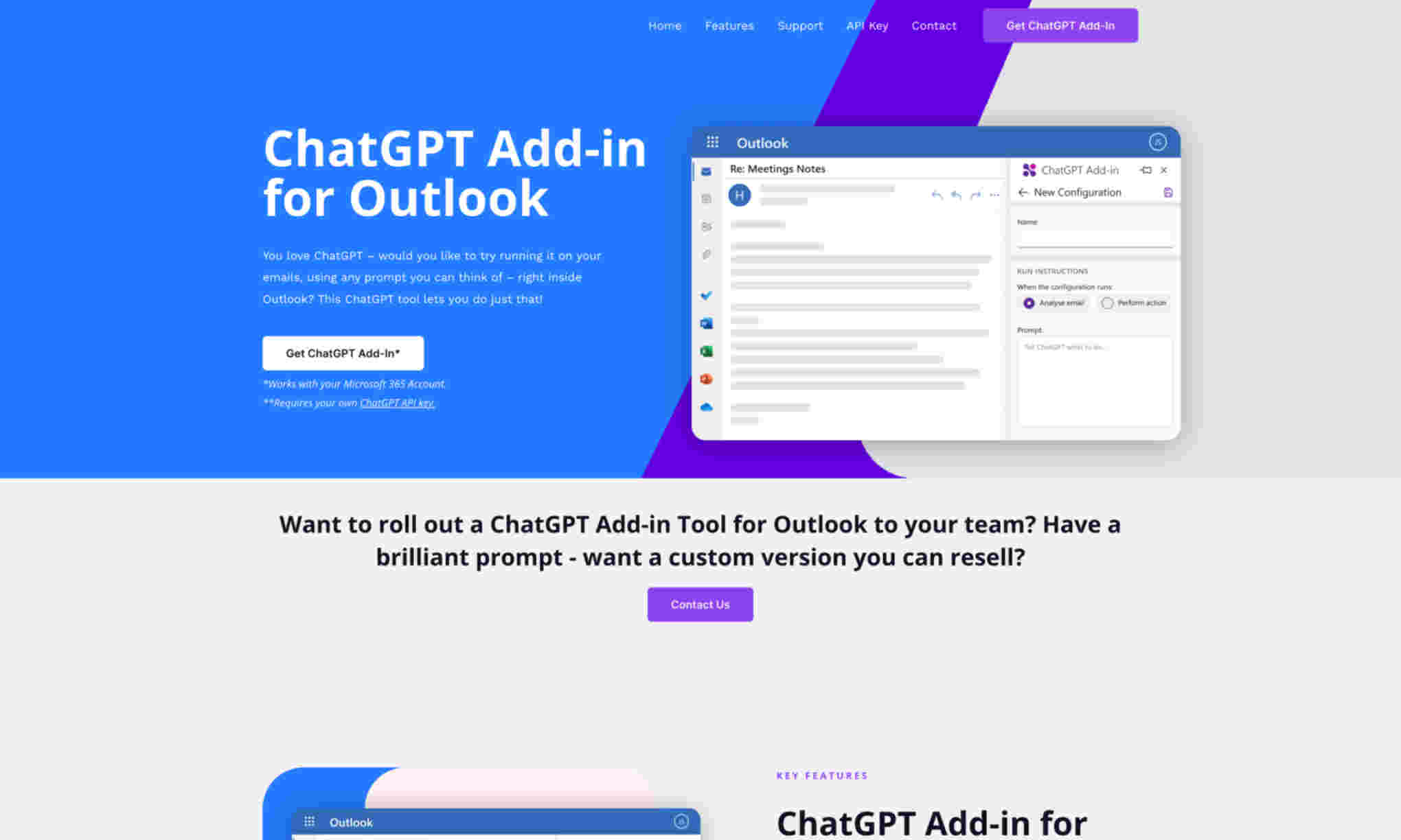 ChatGPT Add-in for Outlook Homepage