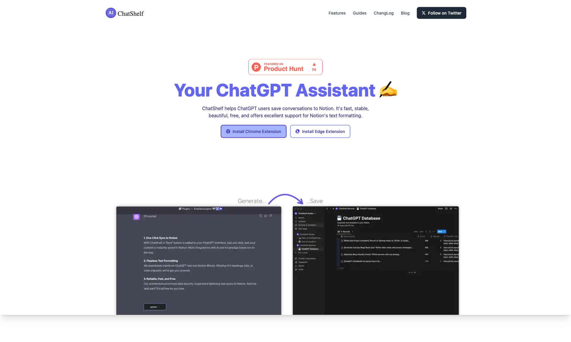 ChatShelf Homepage