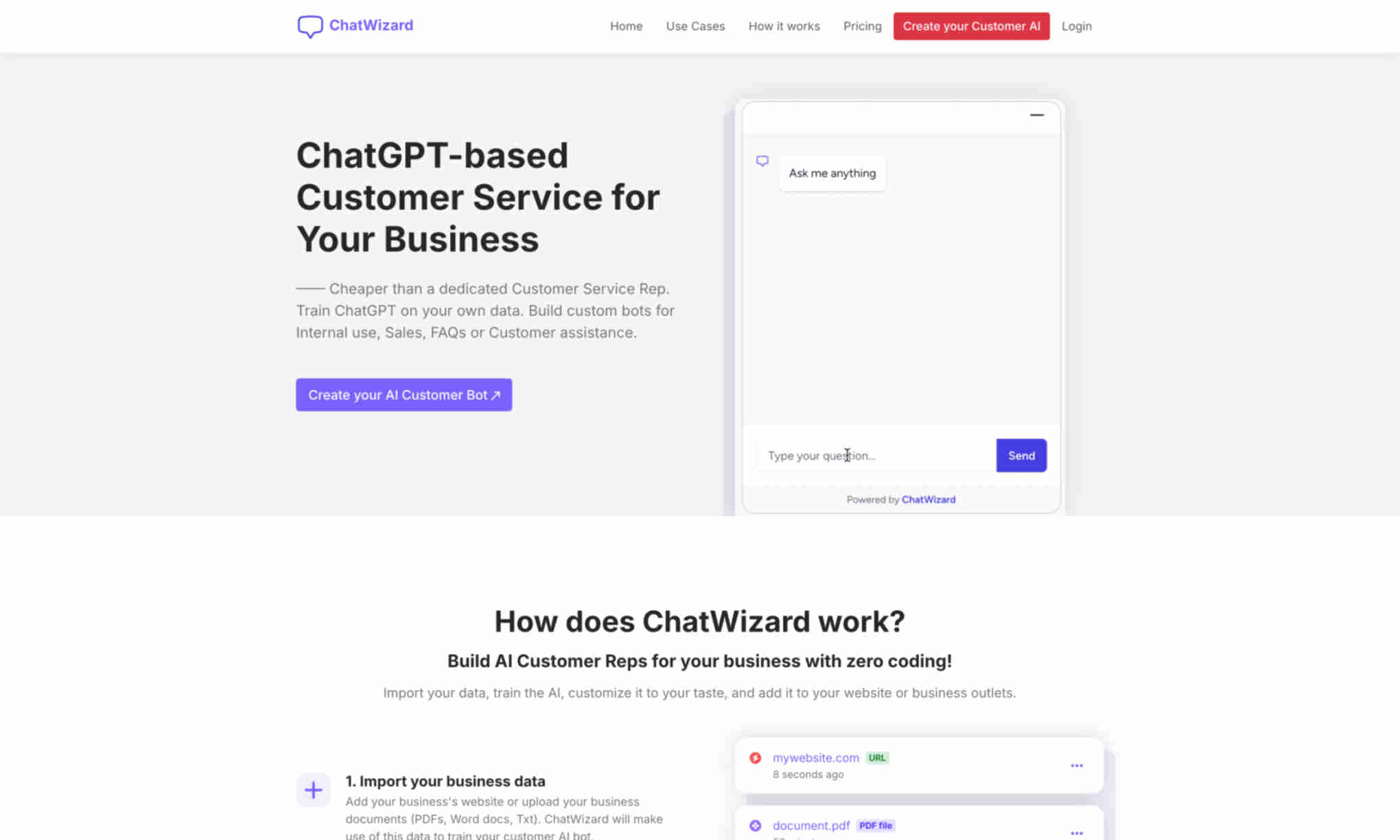 ChatWizard Homepage