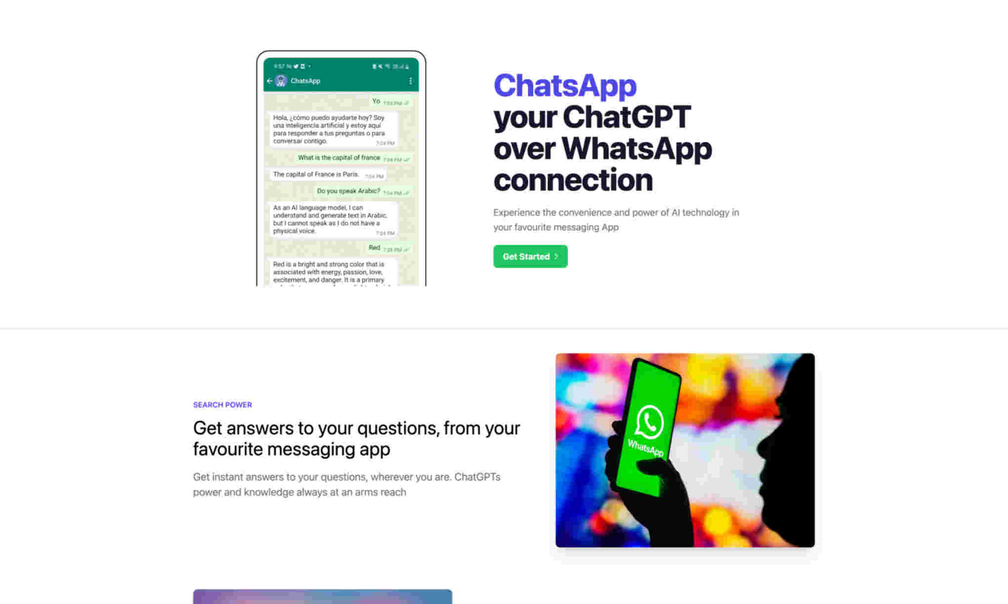 ChatsApp Homepage