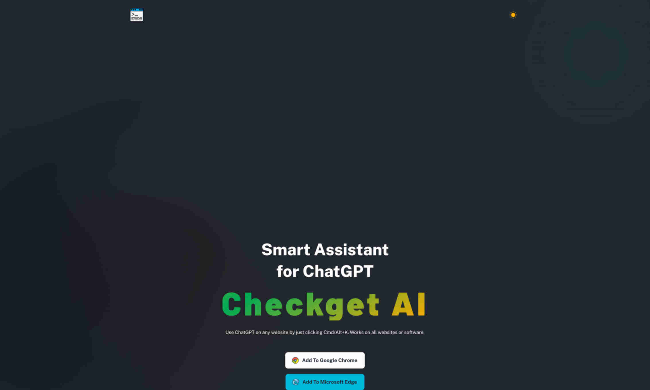 Checkget AI Homepage