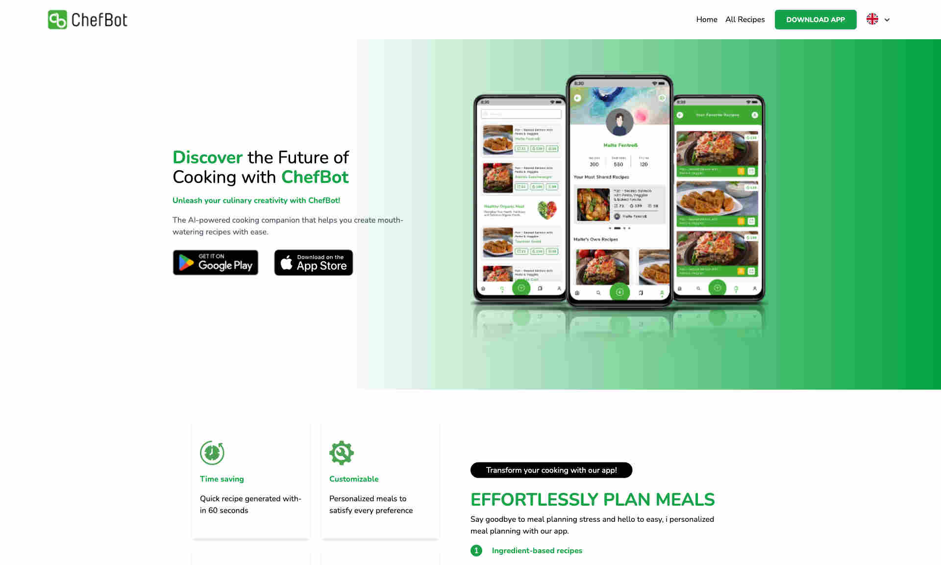 ChefBot Homepage