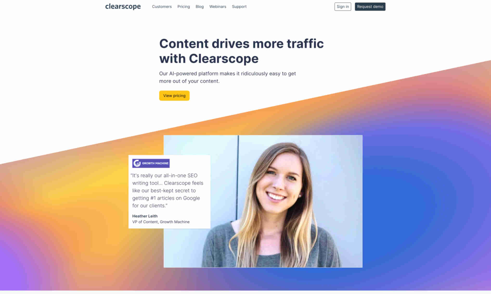 ClearScope Homepage