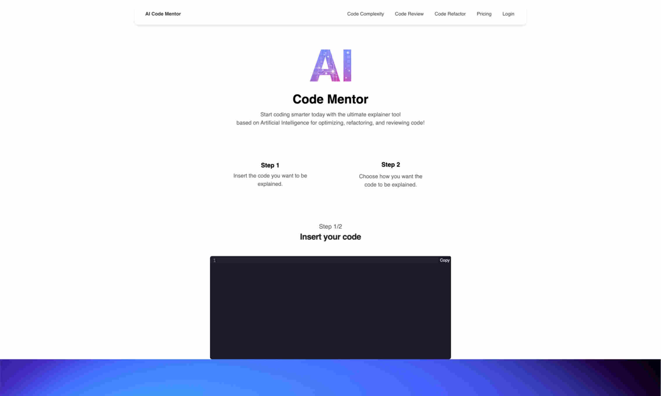 Code Mentor Homepage