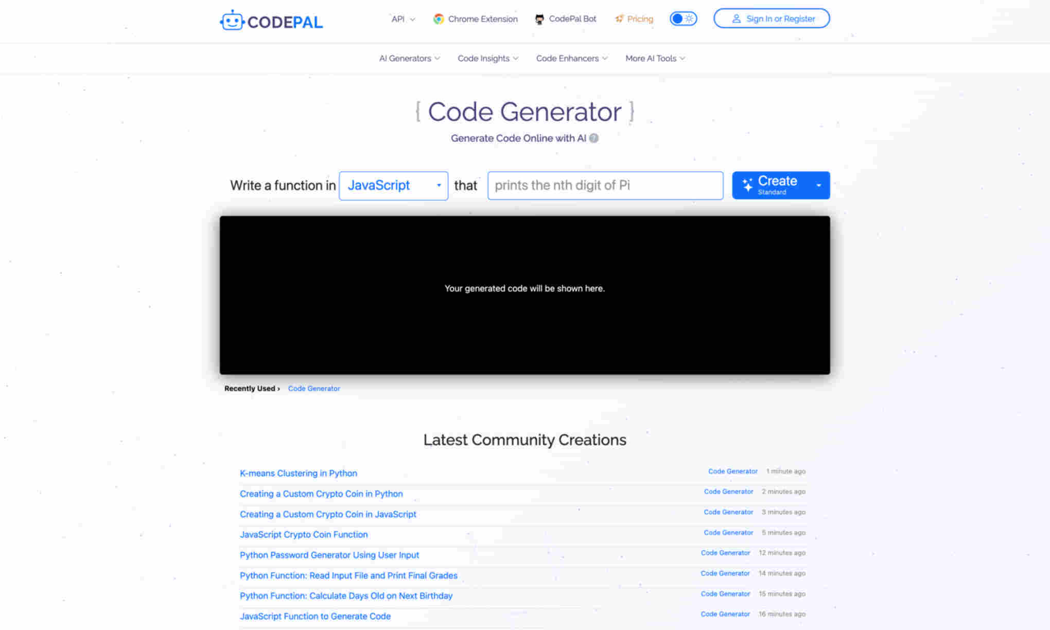 CodePal Homepage