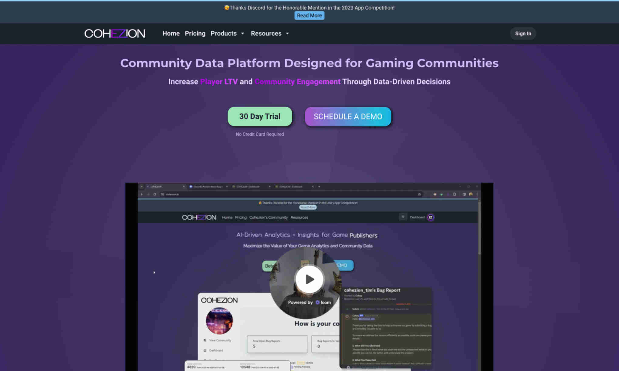 Cohezion Homepage