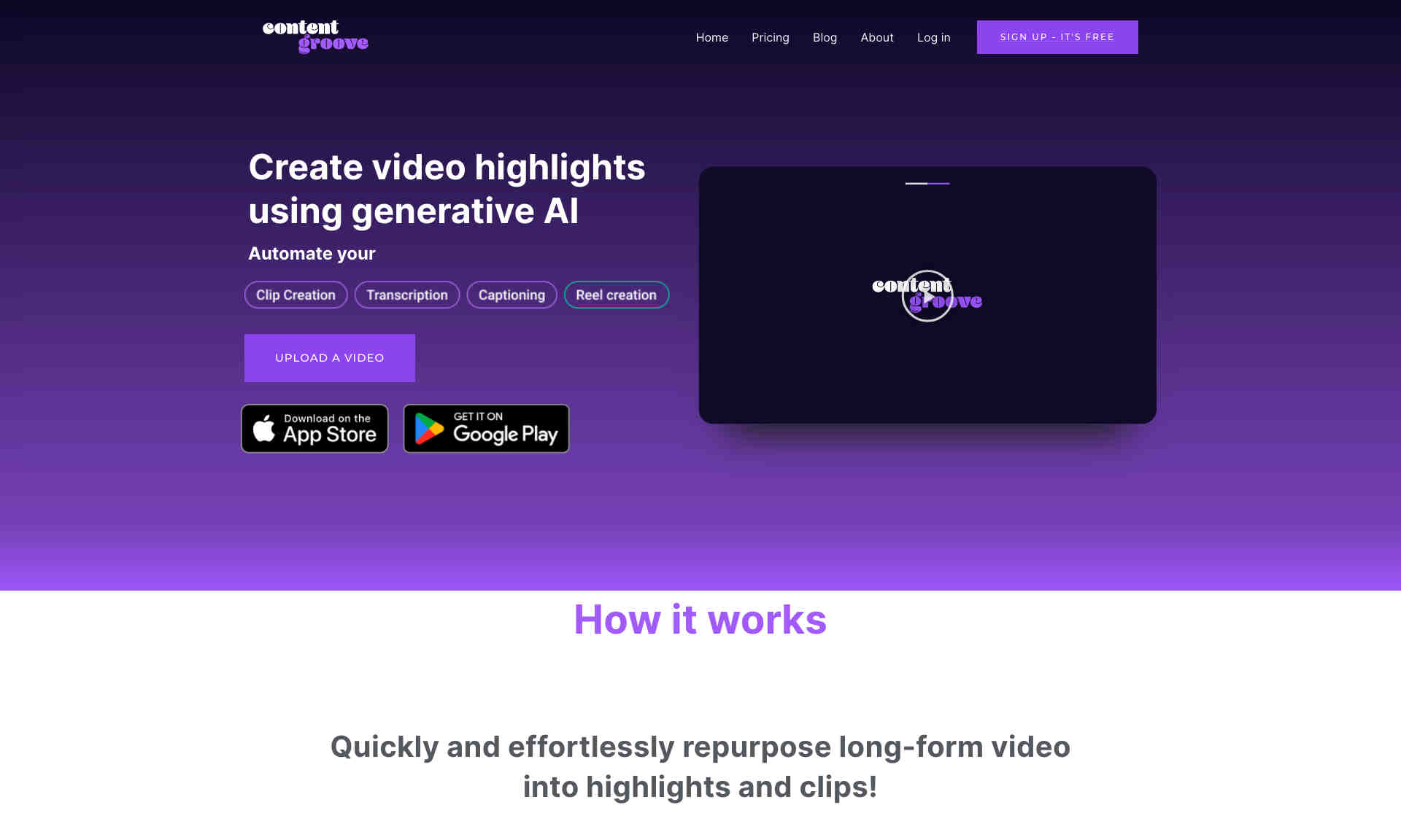 Content Groove Homepage