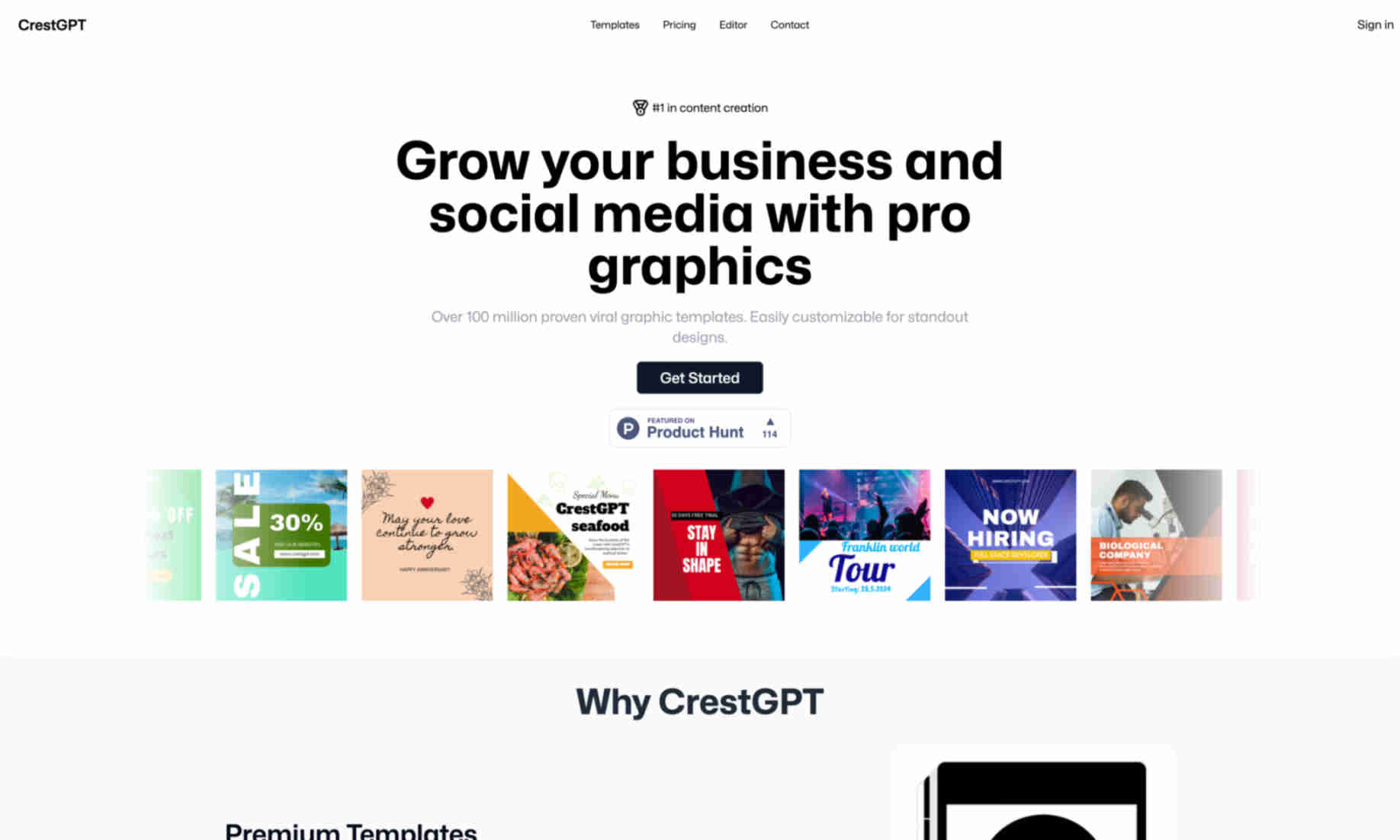 CrestGPT Homepage