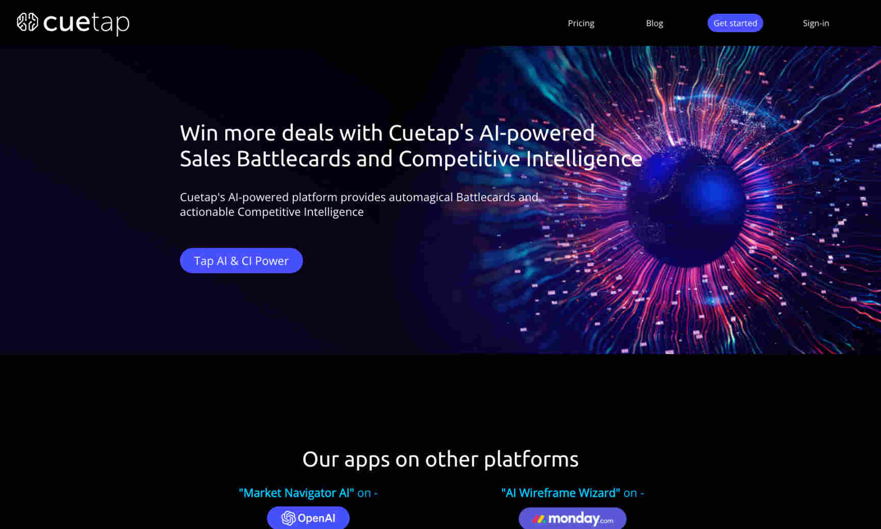 Cuetap Homepage