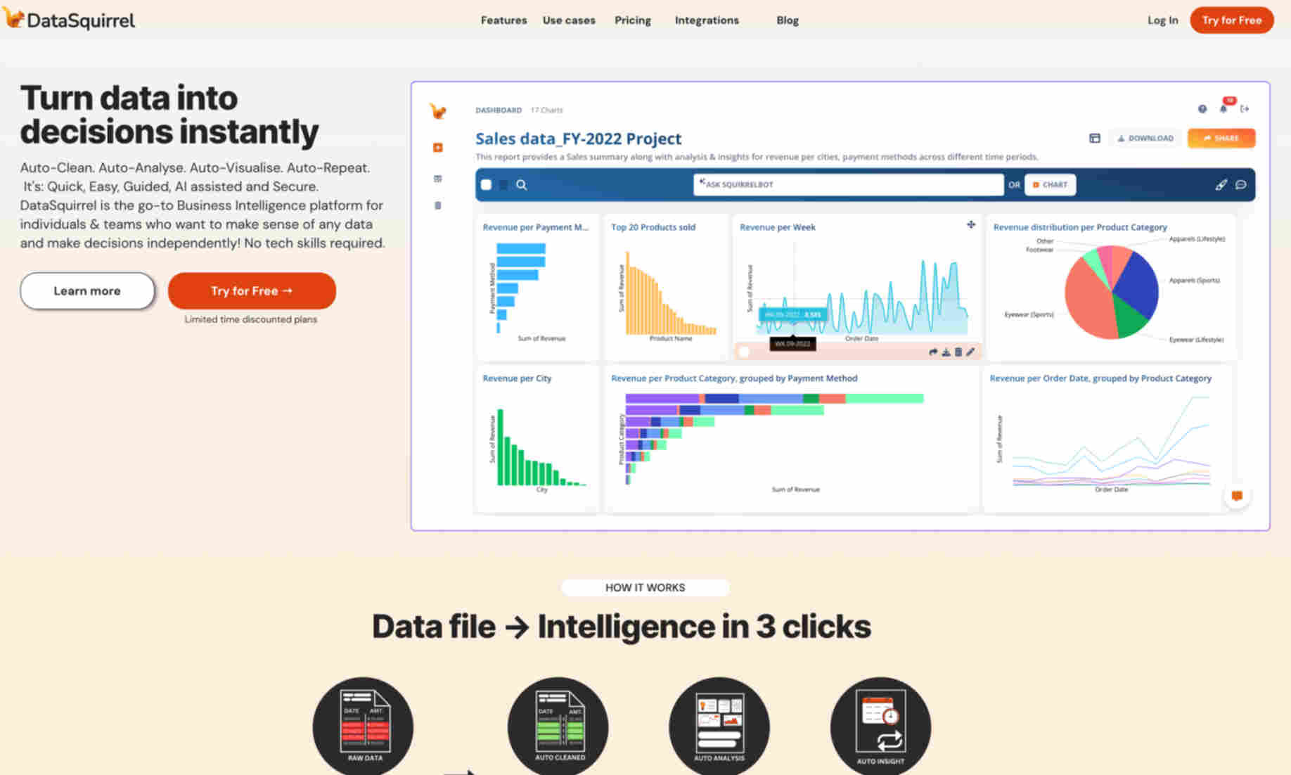 DataSquirrel Homepage