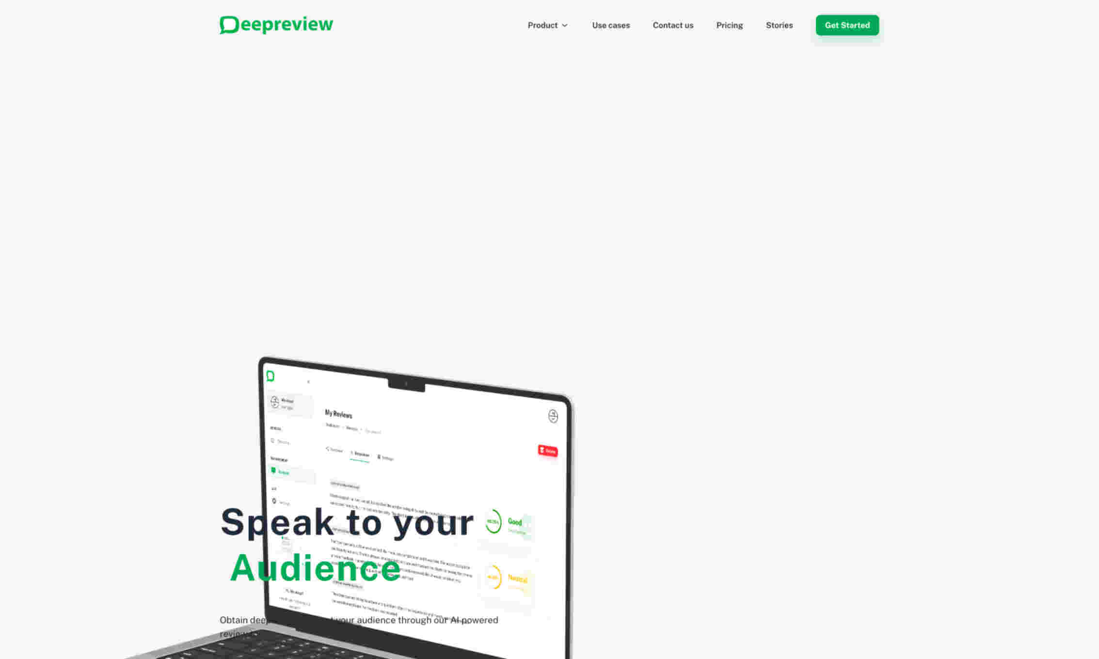 Deepreview Homepage