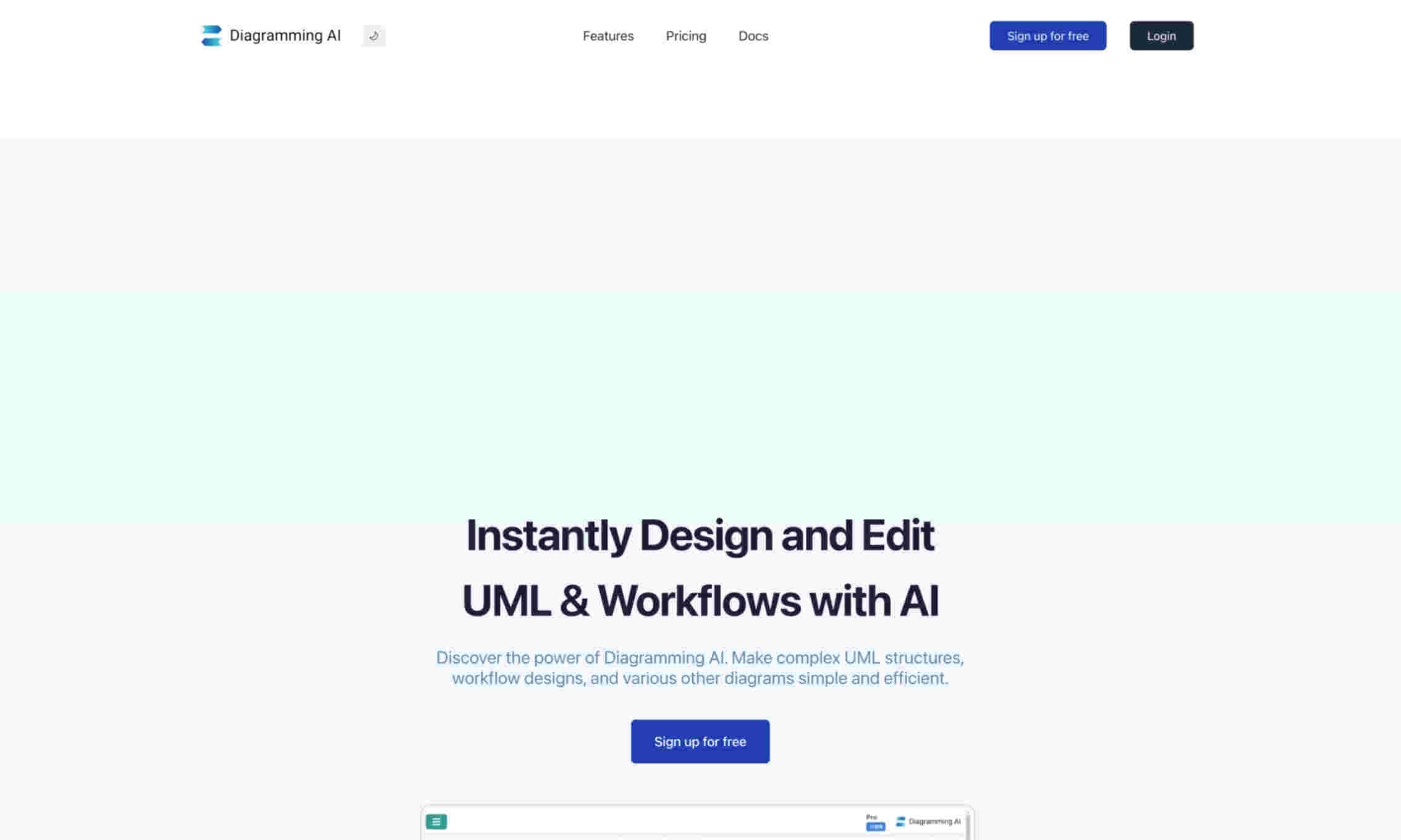 Diagramming AI Homepage