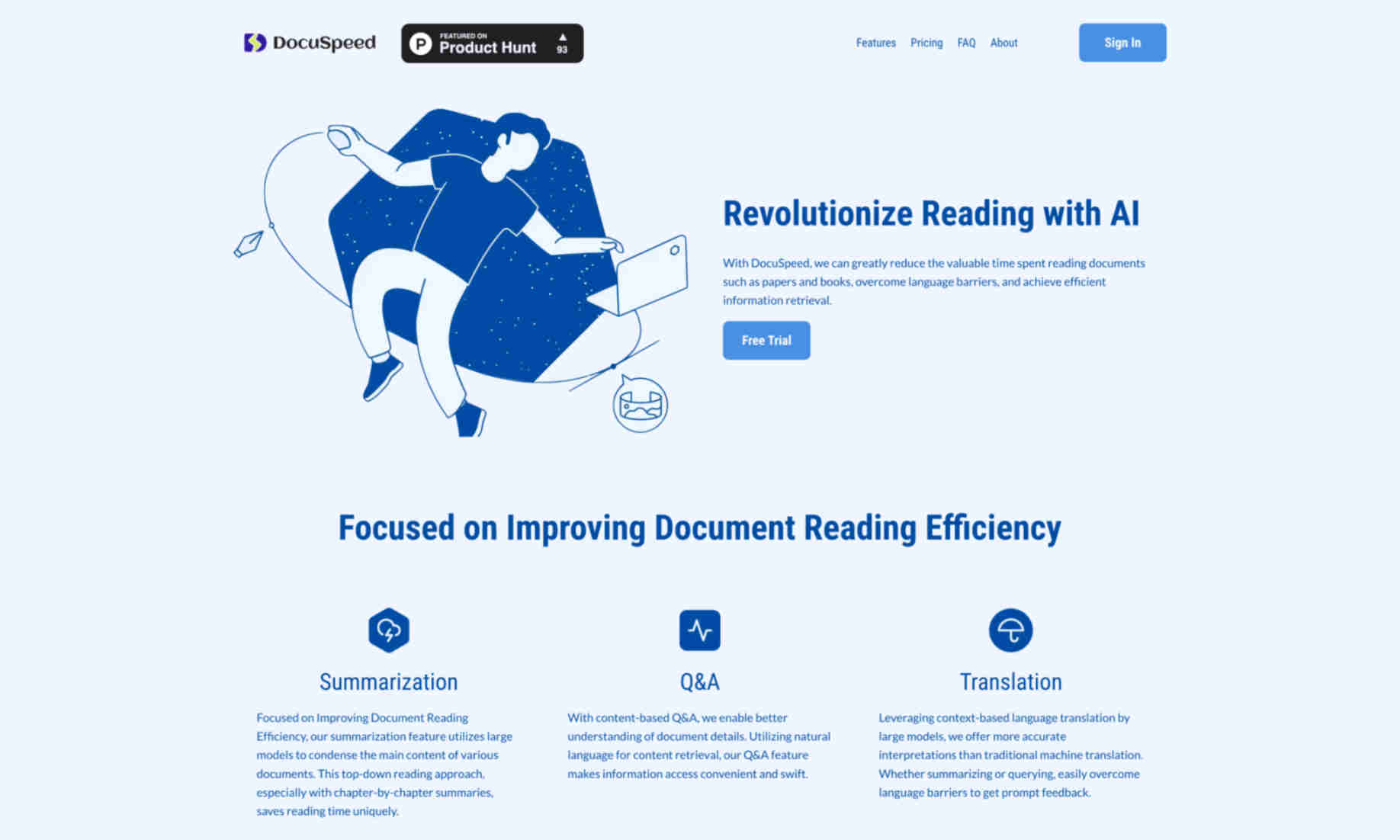 DocuSpeed Homepage