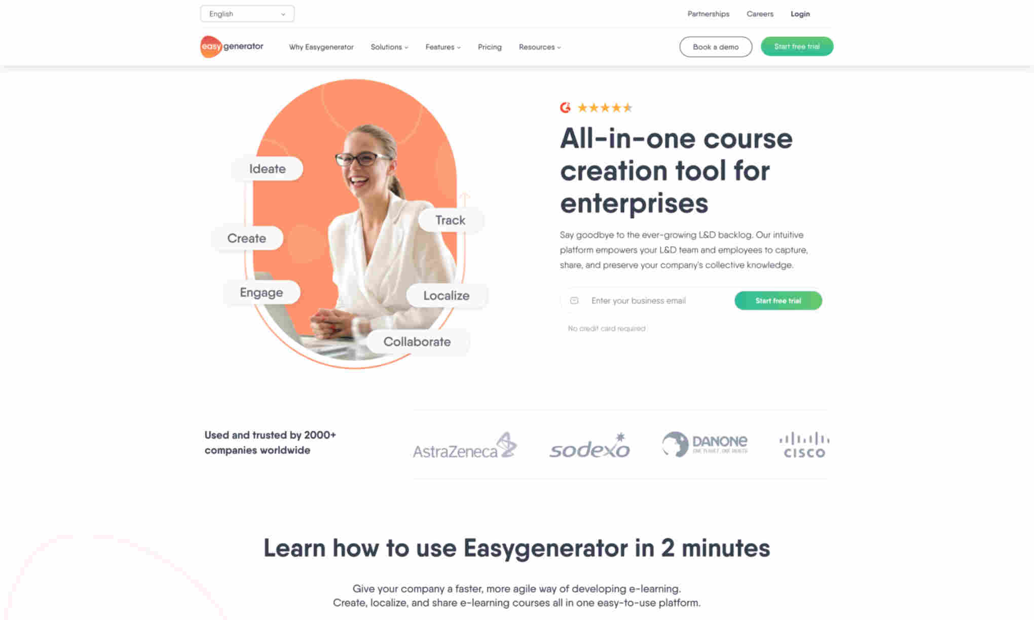 Easygenerator Homepage