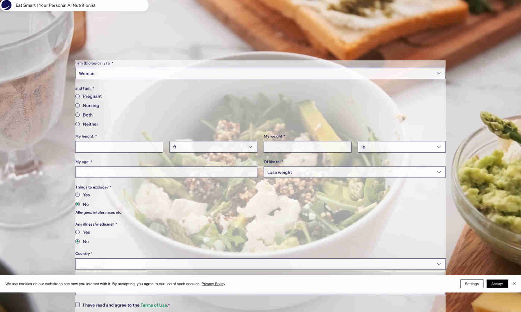 Eat Smart Homepage