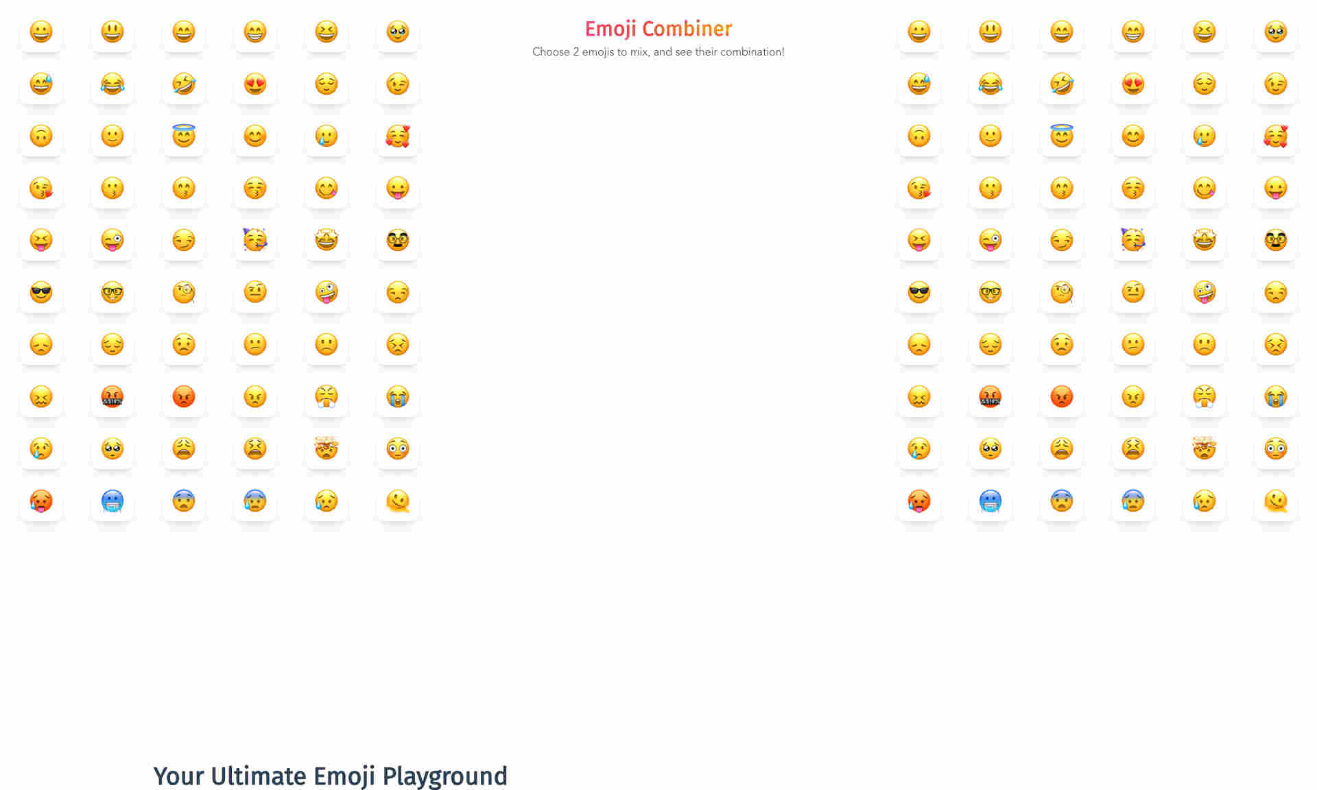 Emoji Combiner Homepage