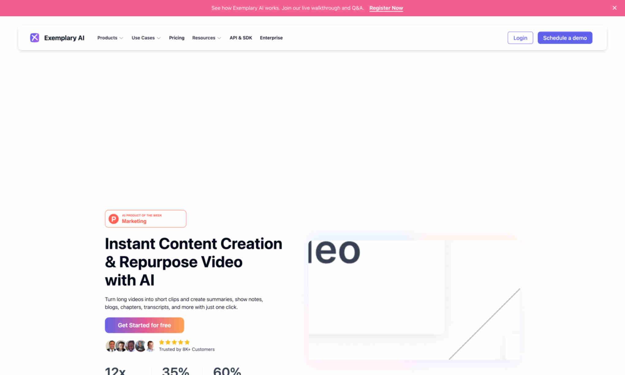 Exemplary AI Homepage