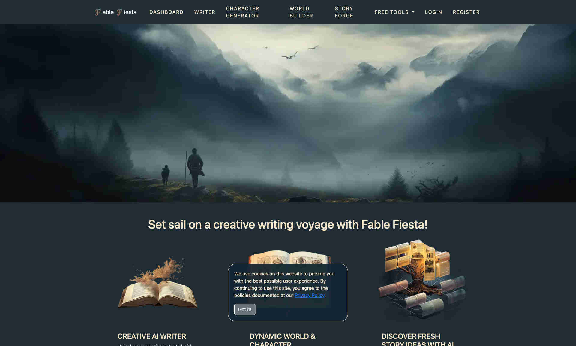 Fable Fiesta Homepage