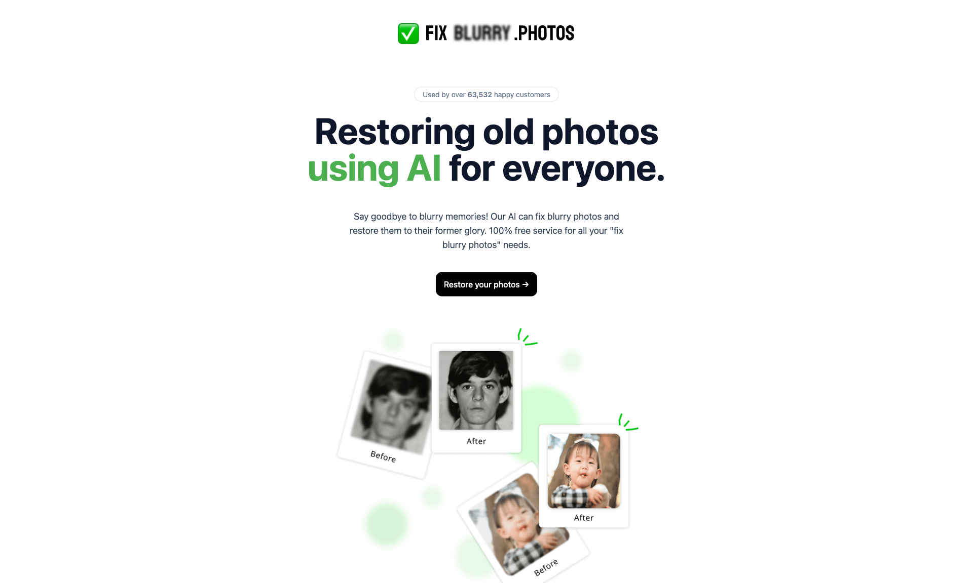 Fix Blurry Photos Homepage