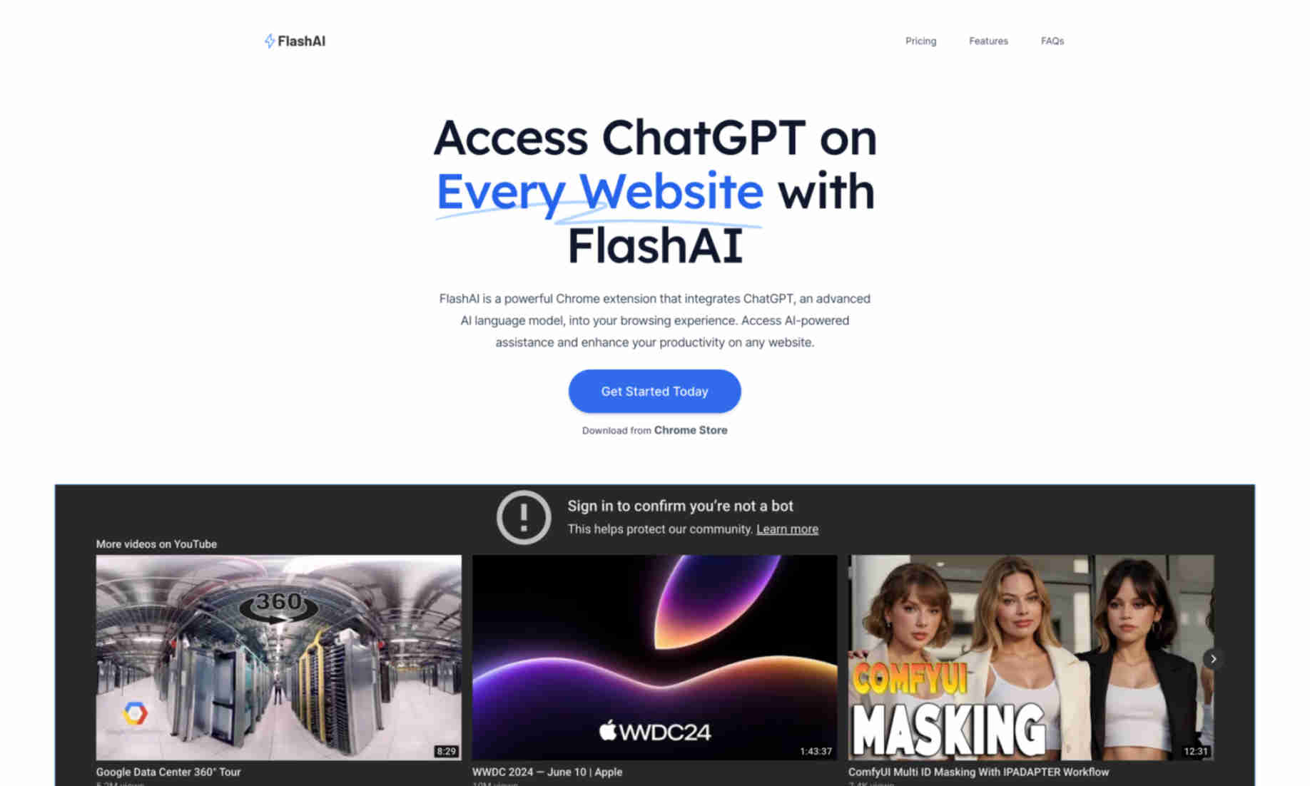 FlashAI Homepage