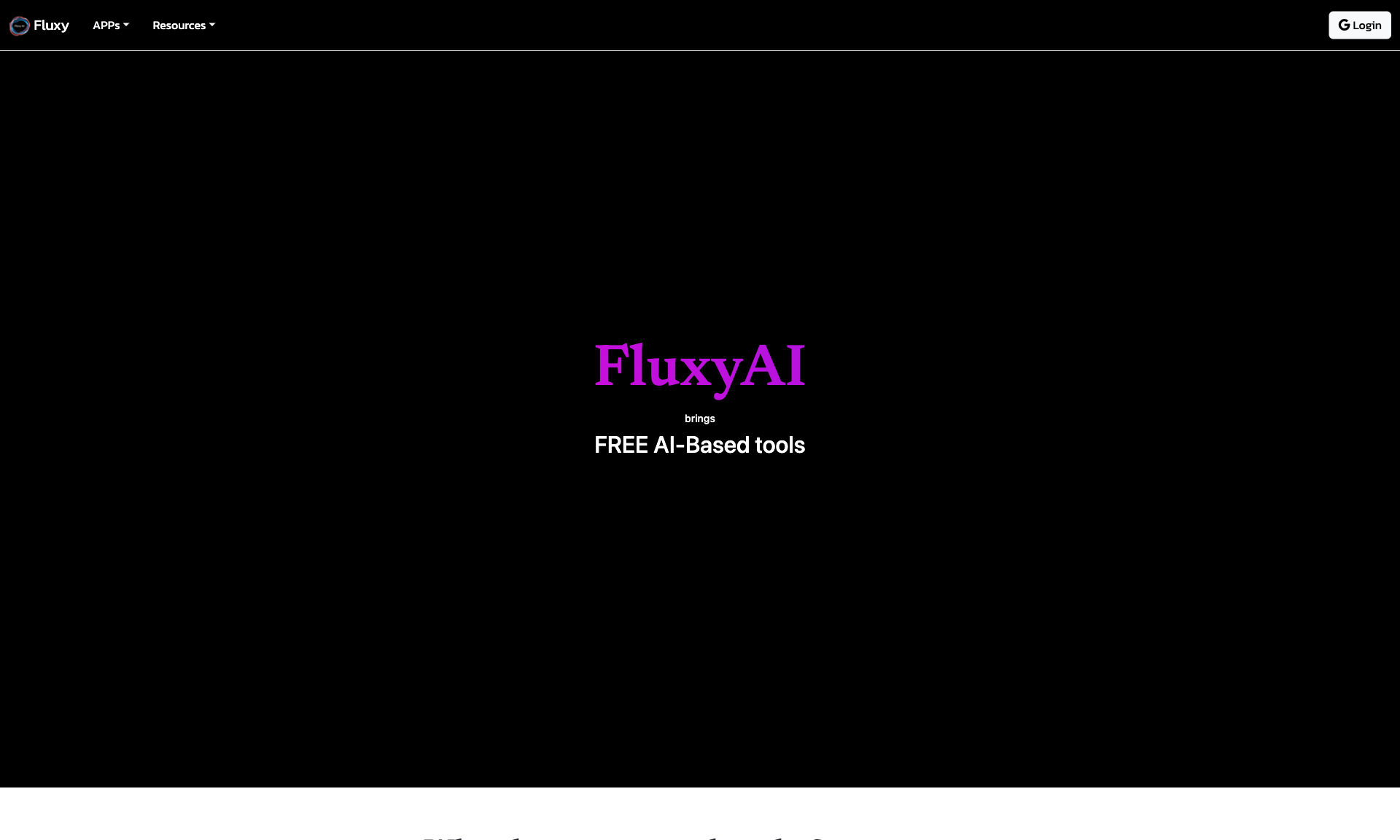 FluxyAI Homepage