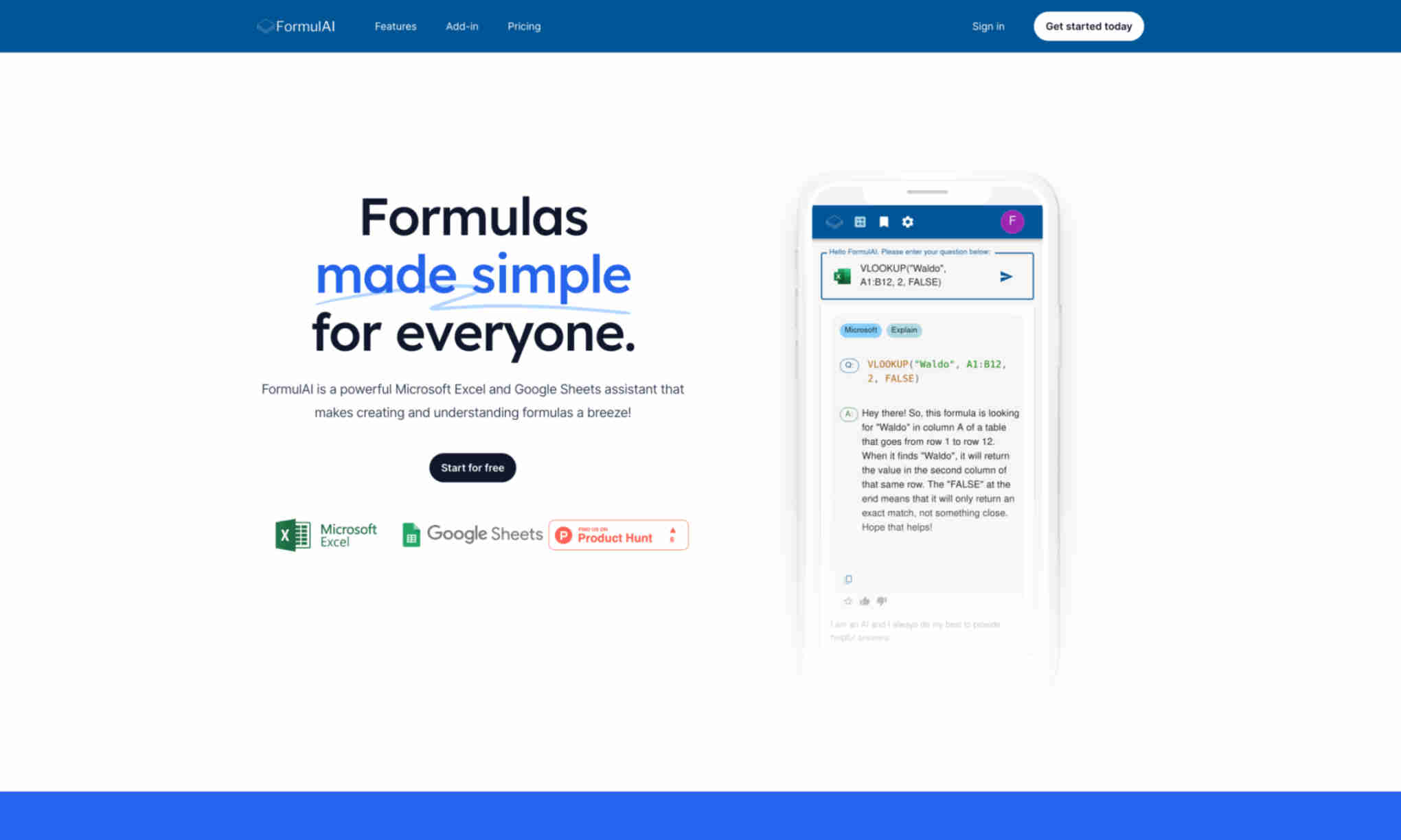 FormulAI Homepage