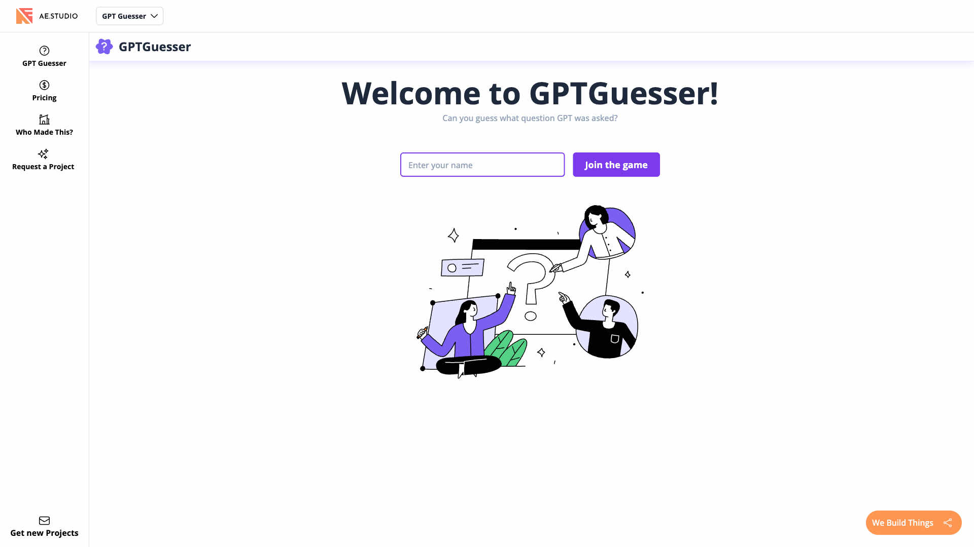 GPTGuesser Homepage