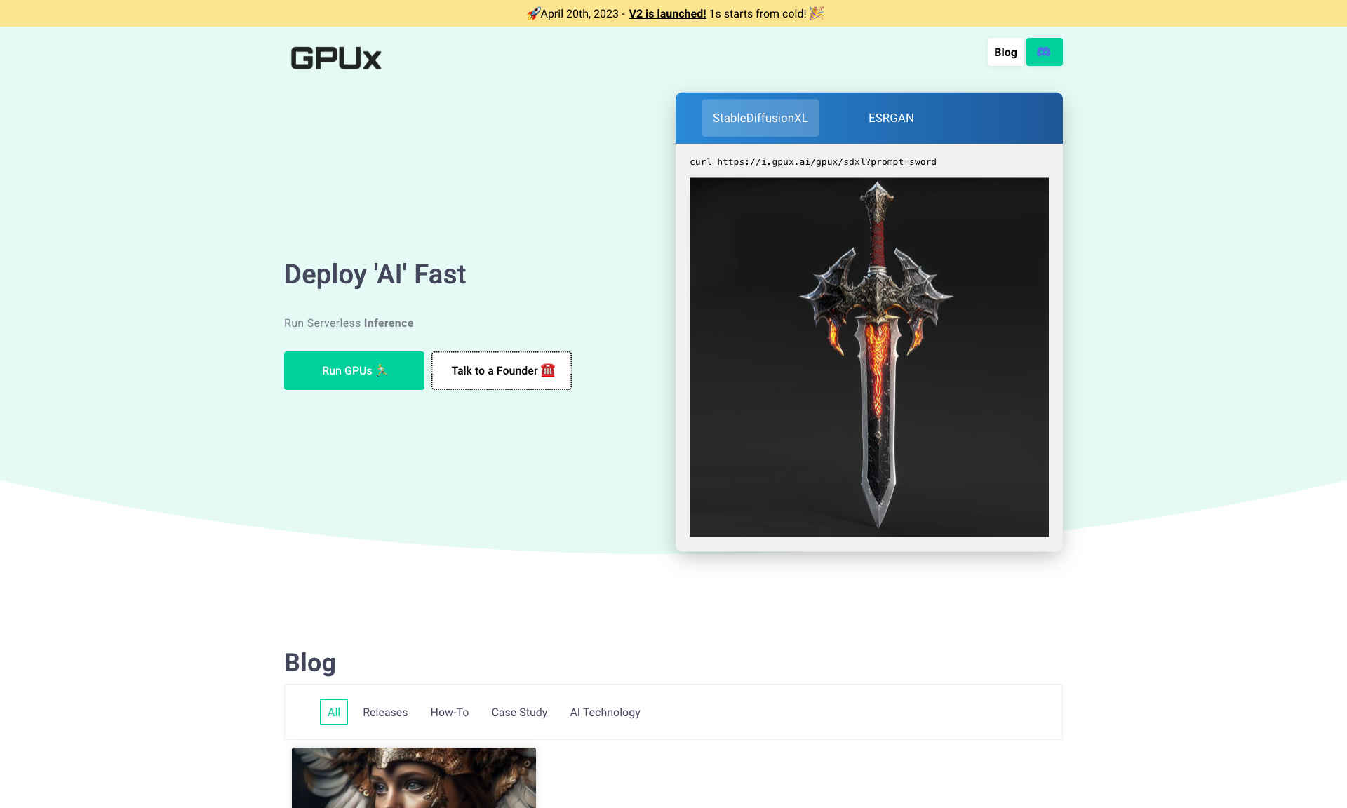 GPUx Homepage