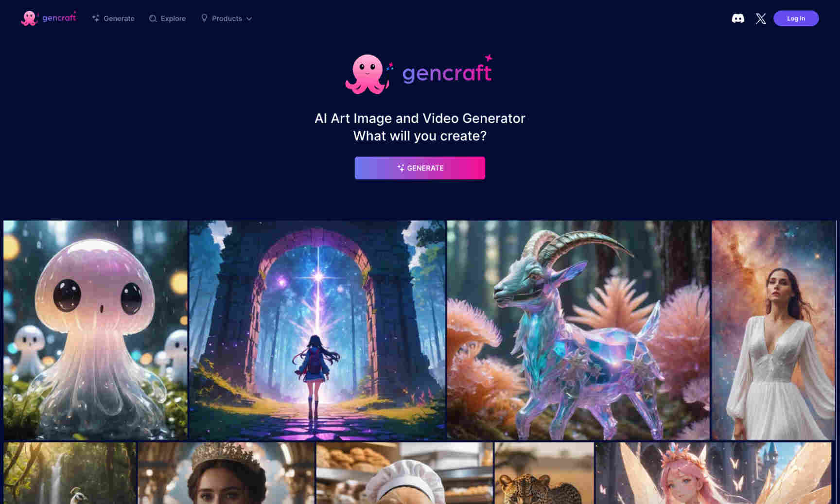 Gencraft Homepage