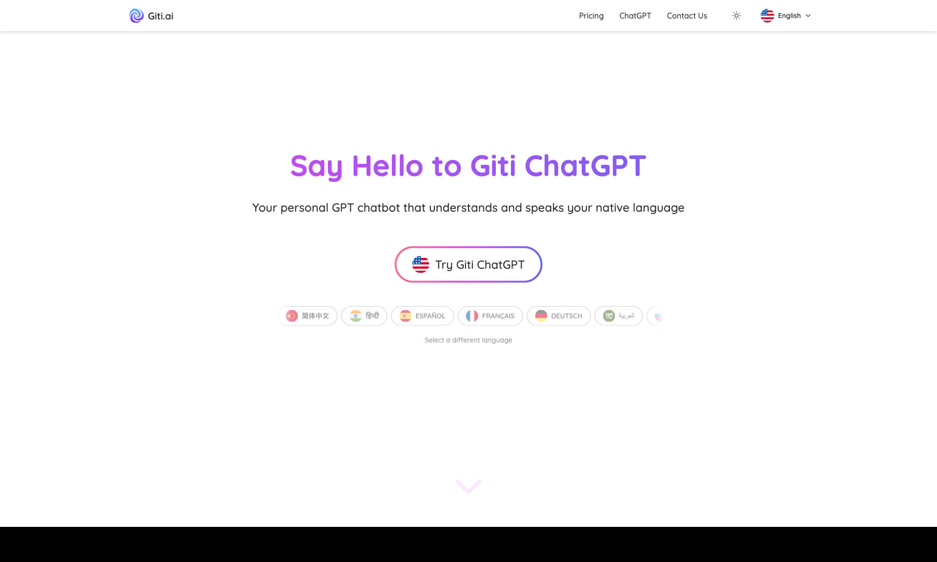 Giti ChatGPT Homepage