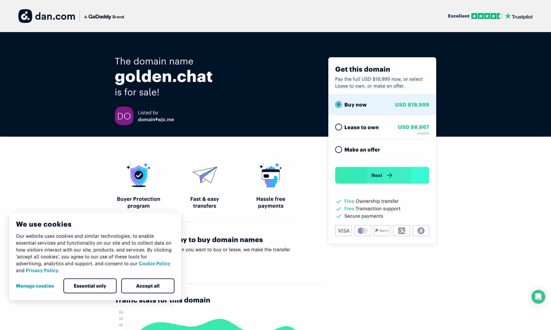 Golden.chat Homepage